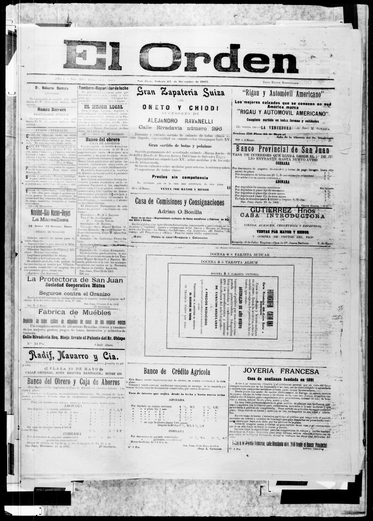 Portada · 23 de Diciembre de 1905
