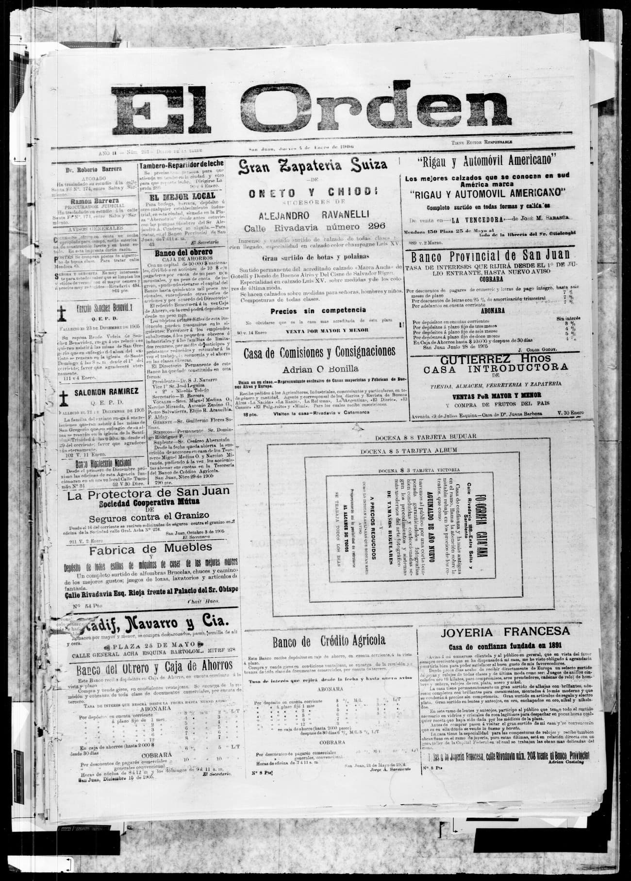 Portada · 4 de Enero de 1906