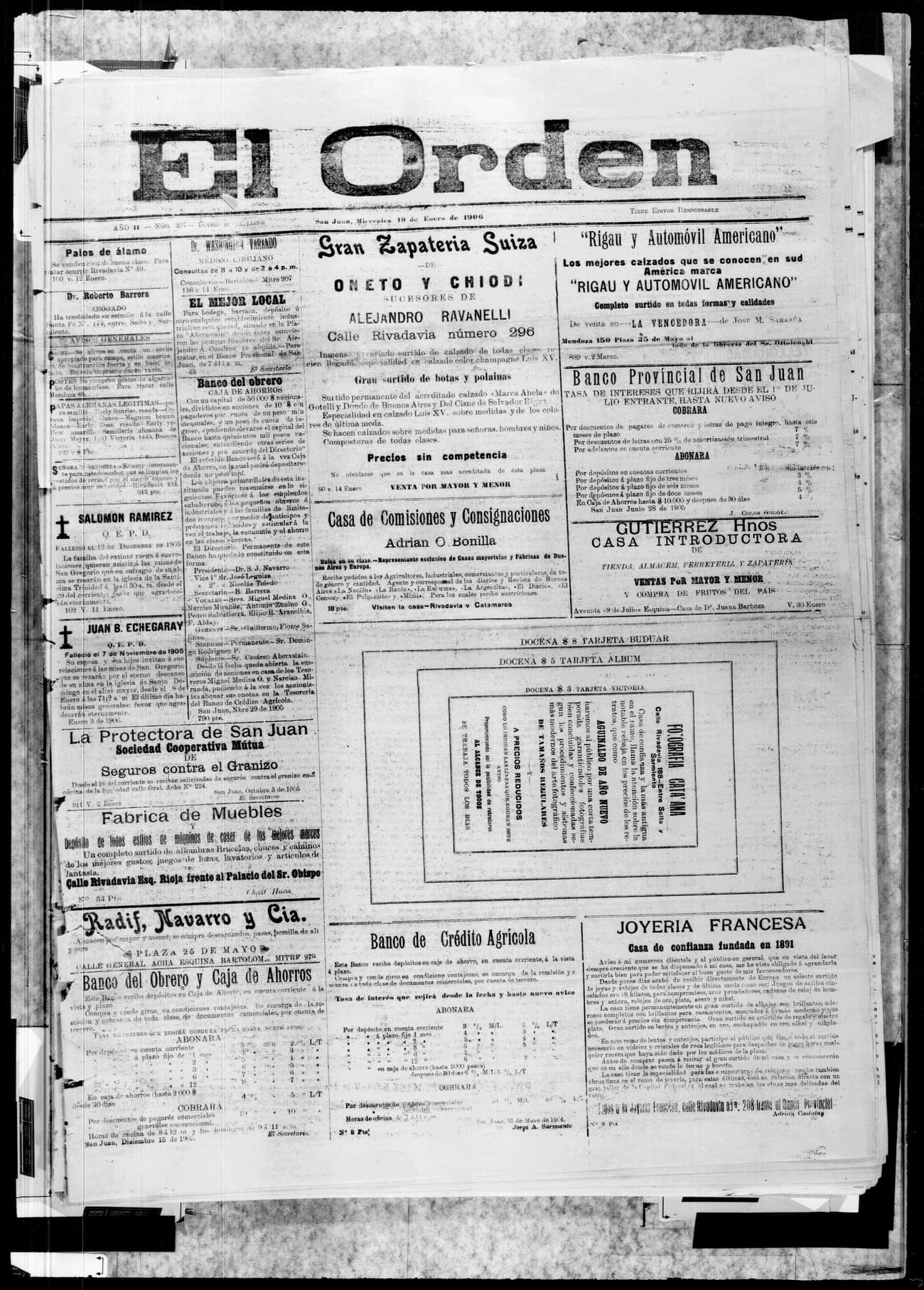 Portada · 10 de Enero de 1906