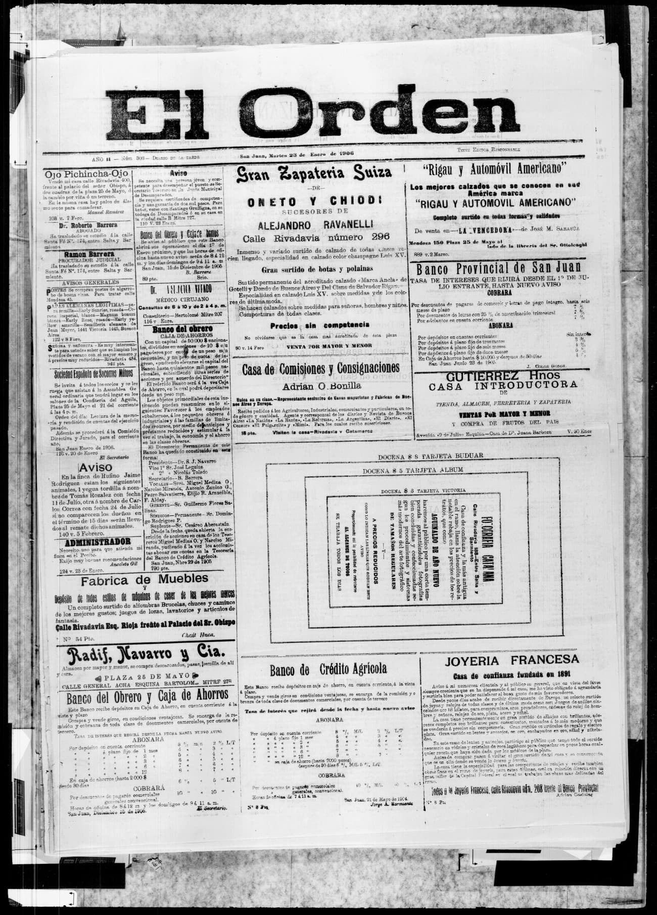 Portada · 23 de Enero de 1906