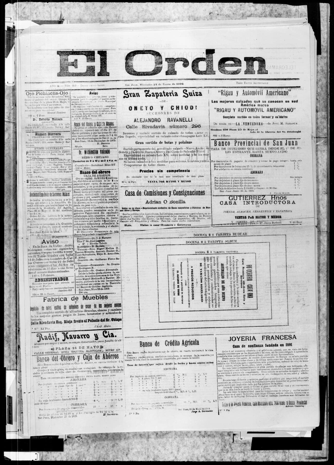 Portada · 24 de Enero de 1906