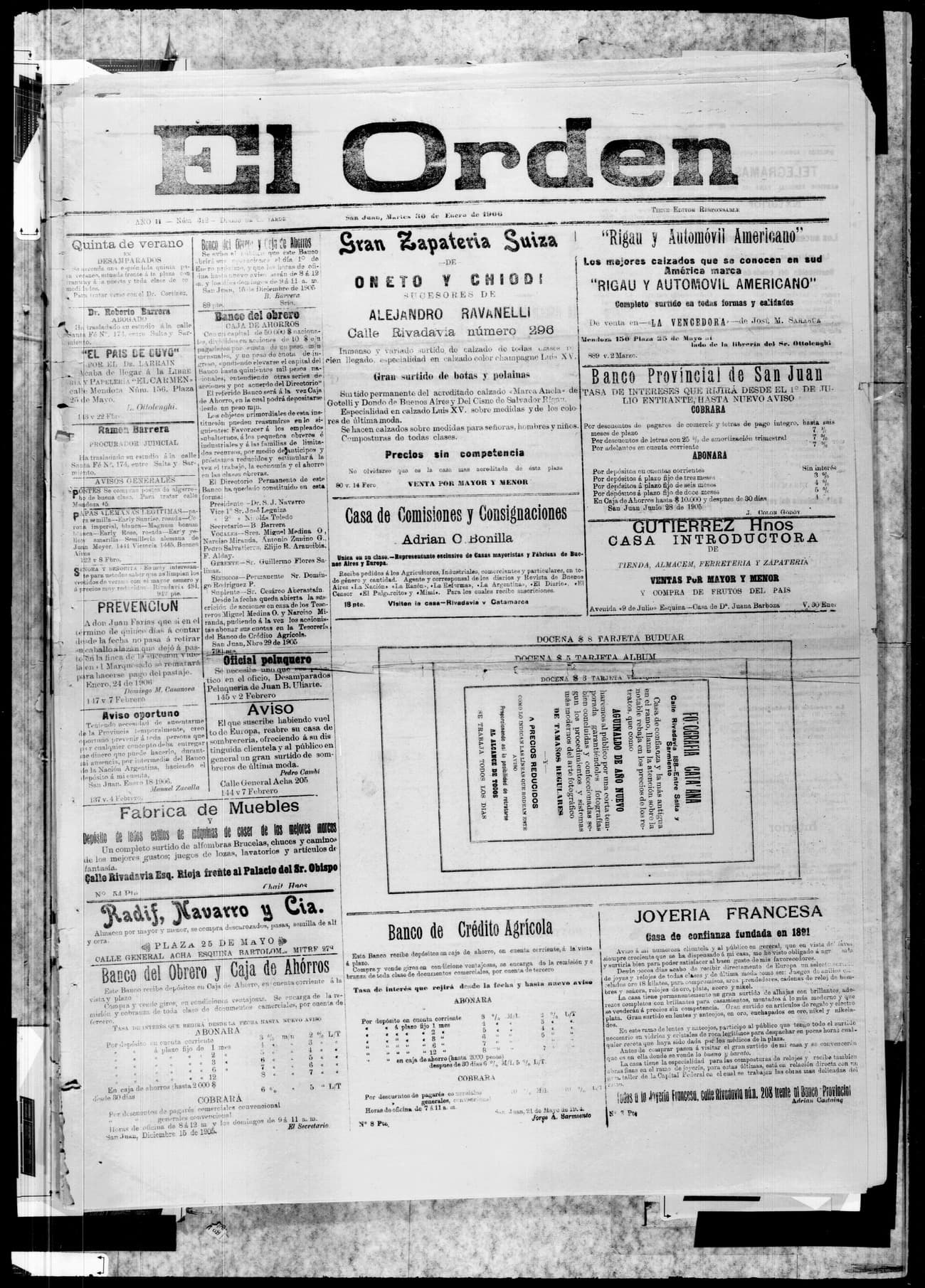 Portada · 30 de Enero de 1906