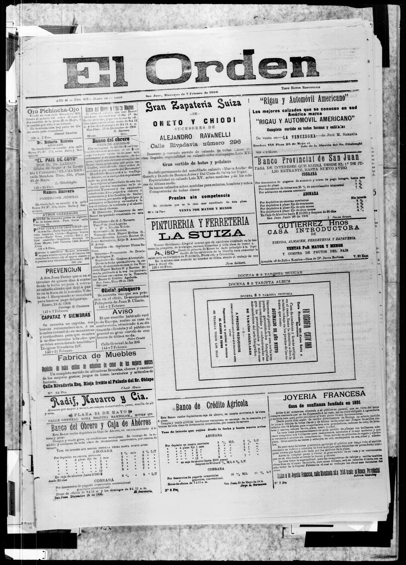 Portada · 7 de Febrero de 1906