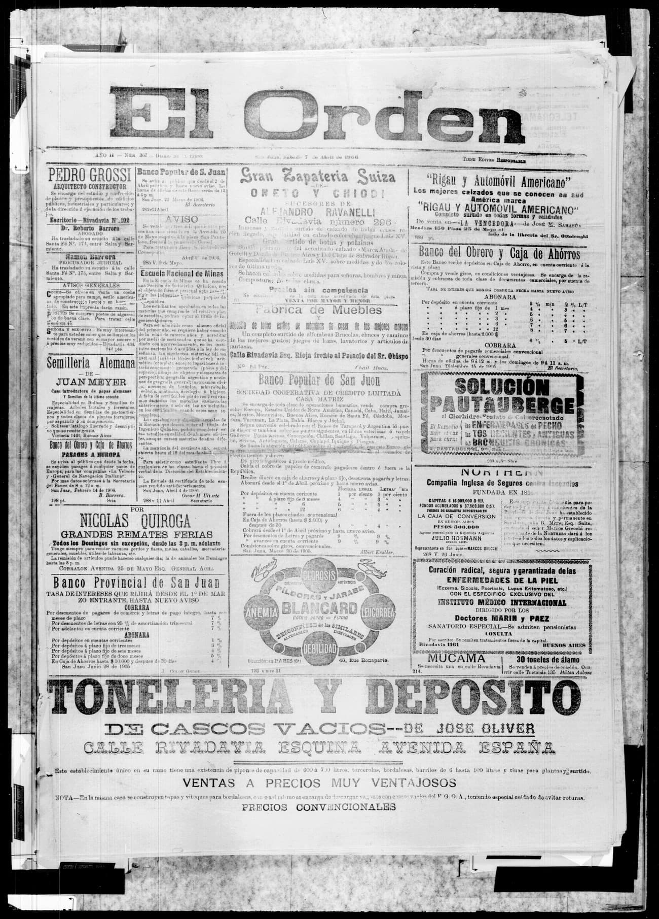 Portada · 7 de Abril de 1906