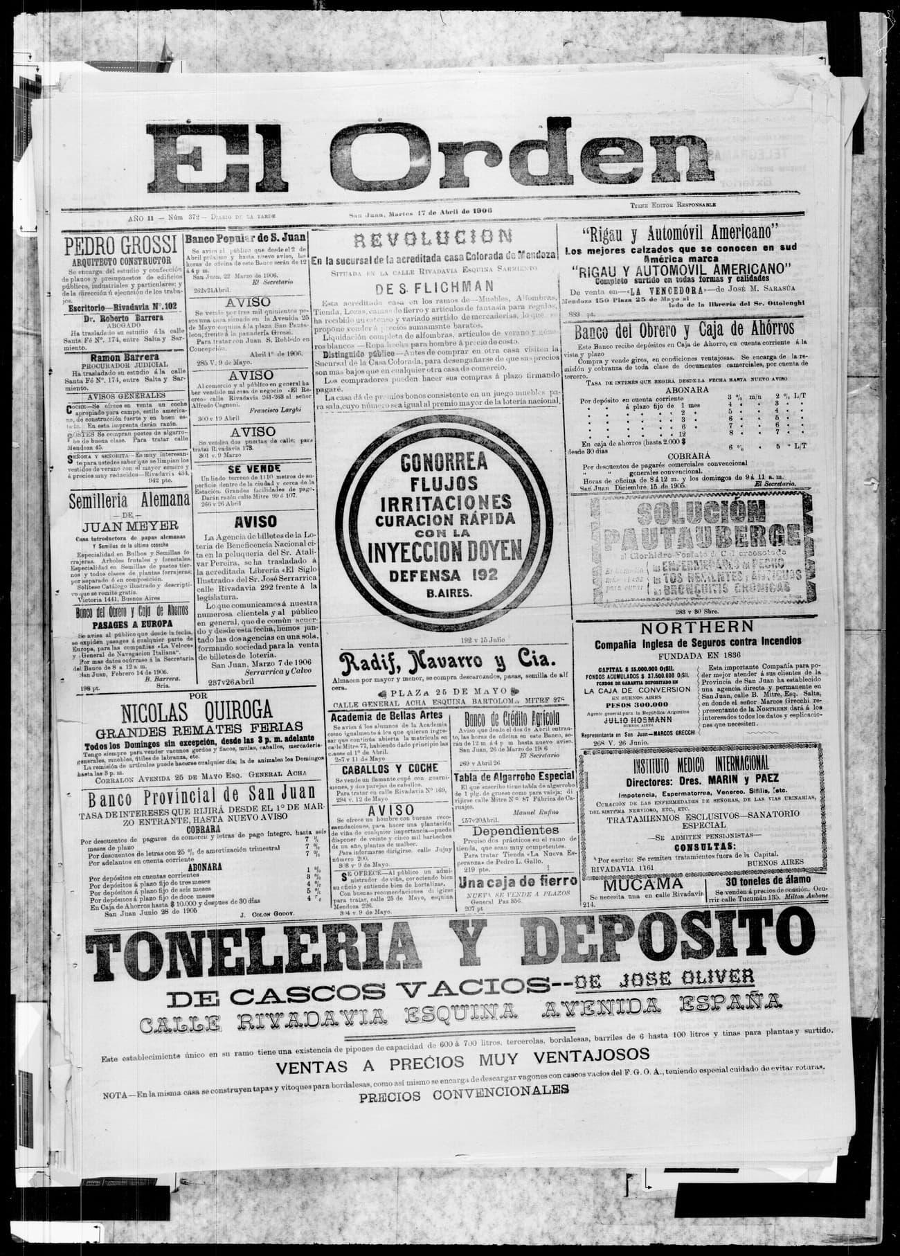Portada · 17 de Abril de 1906