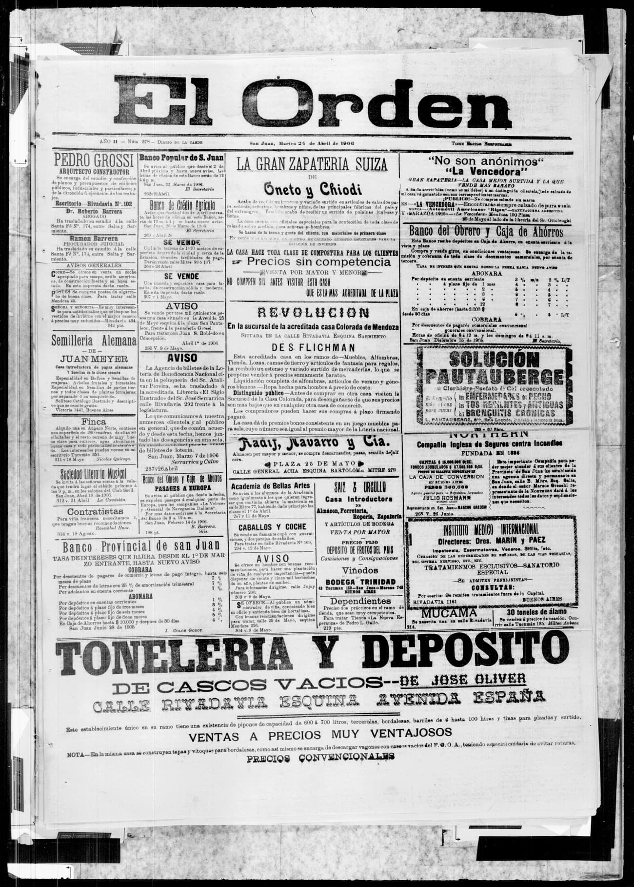 Portada · 24 de Abril de 1906