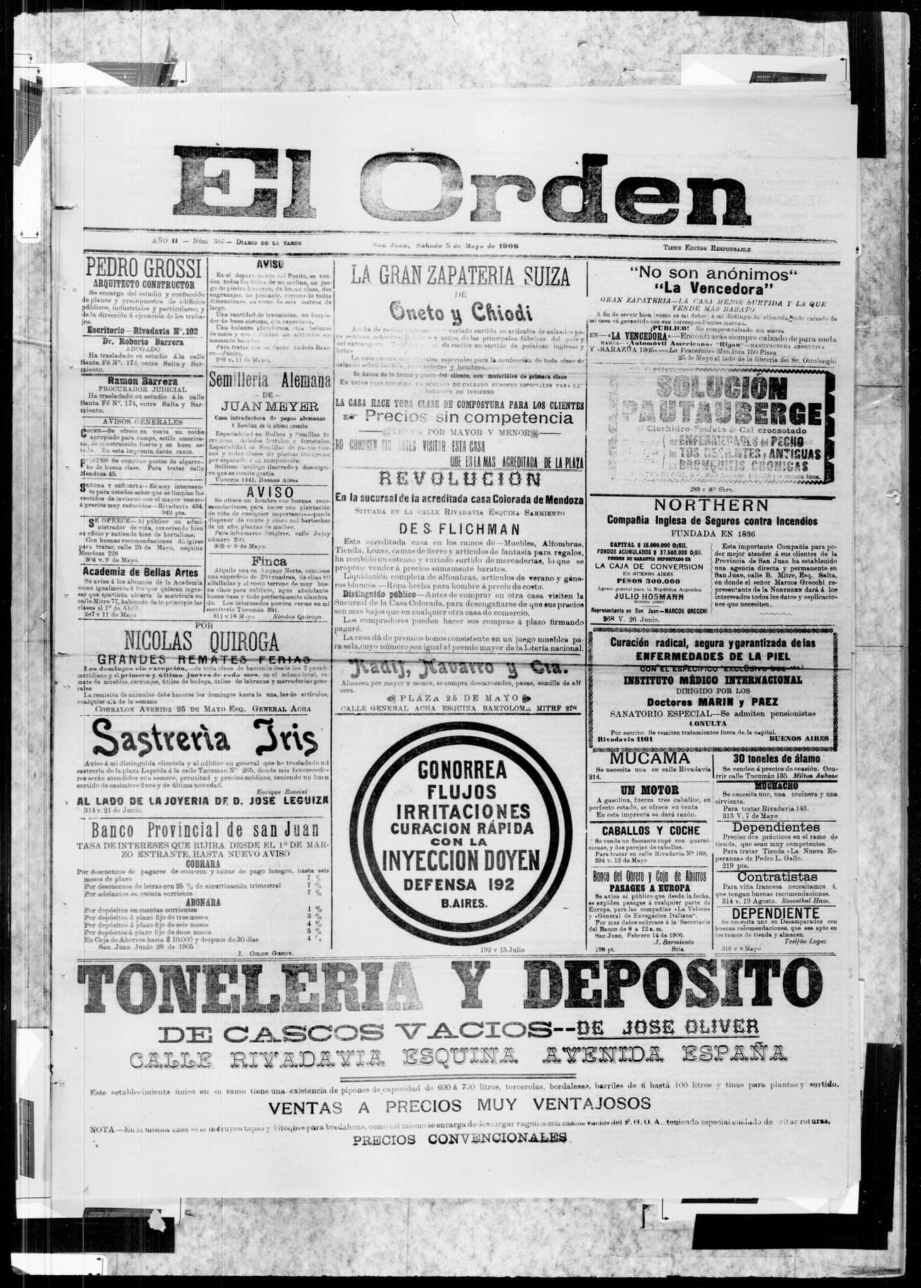 Portada · 5 de Mayo de 1906
