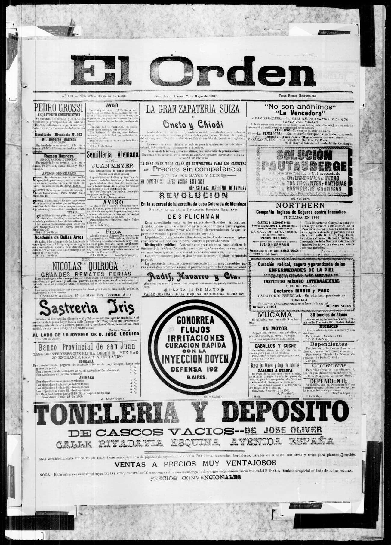 Portada · 7 de Mayo de 1906
