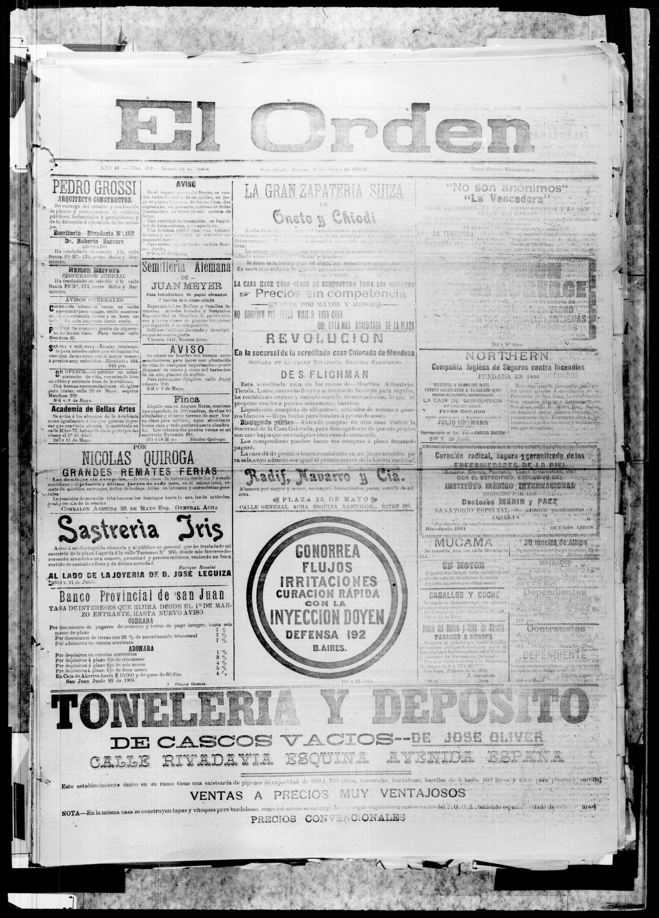 Portada · 8 de Mayo de 1906