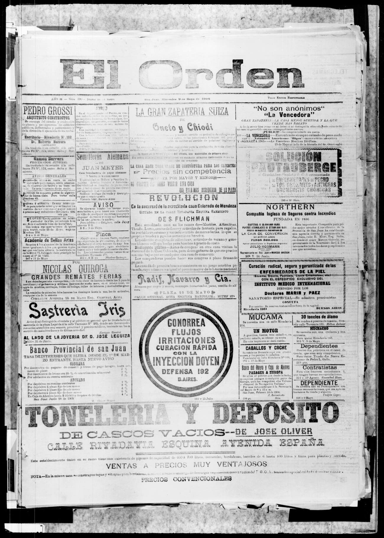 Portada · 9 de Mayo de 1906