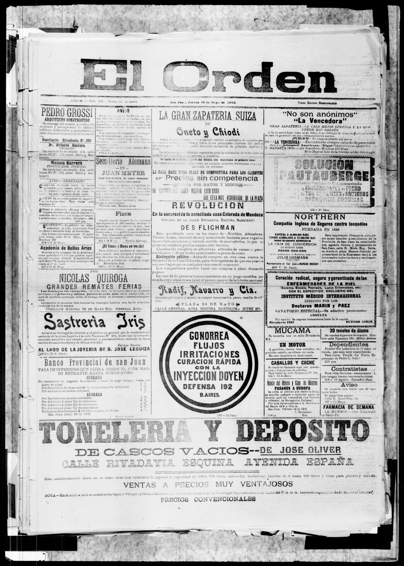 Portada · 10 de Mayo de 1906