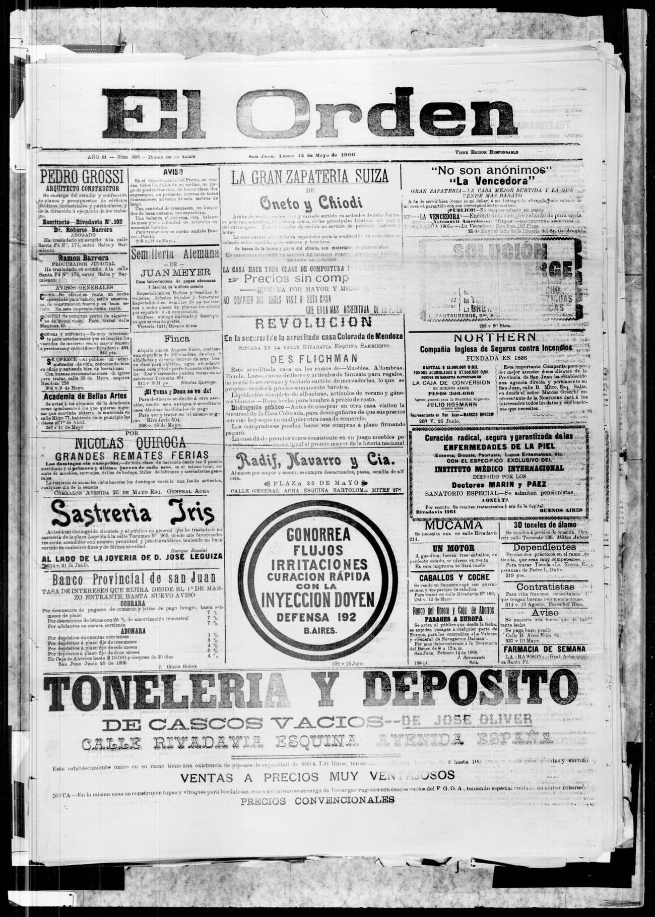 Portada · 14 de Mayo de 1906