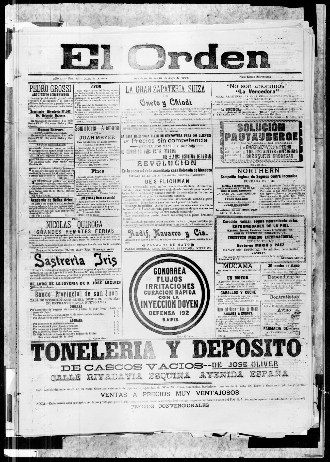 Portada · 15 de Mayo de 1906