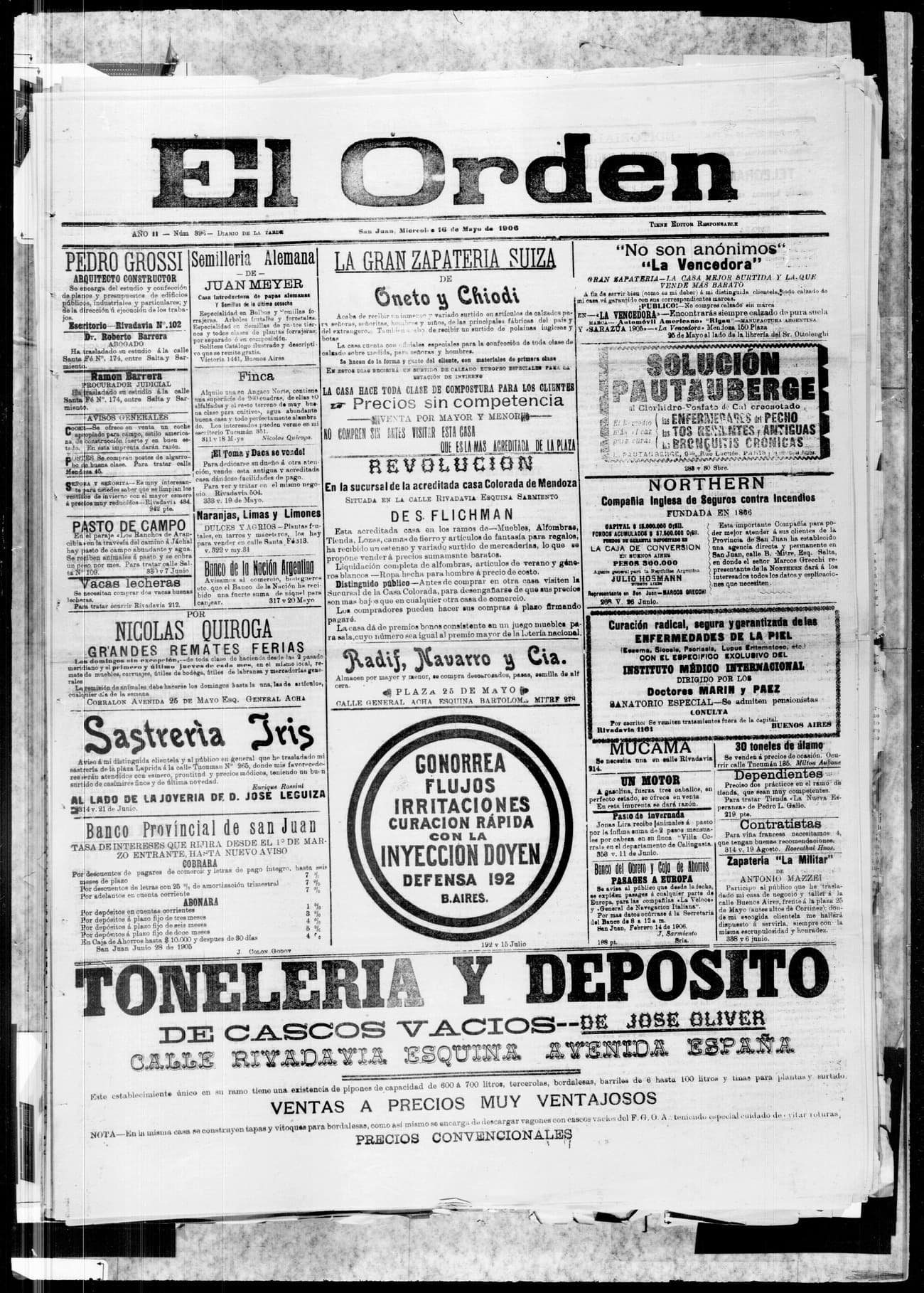 Portada · 16 de Mayo de 1906