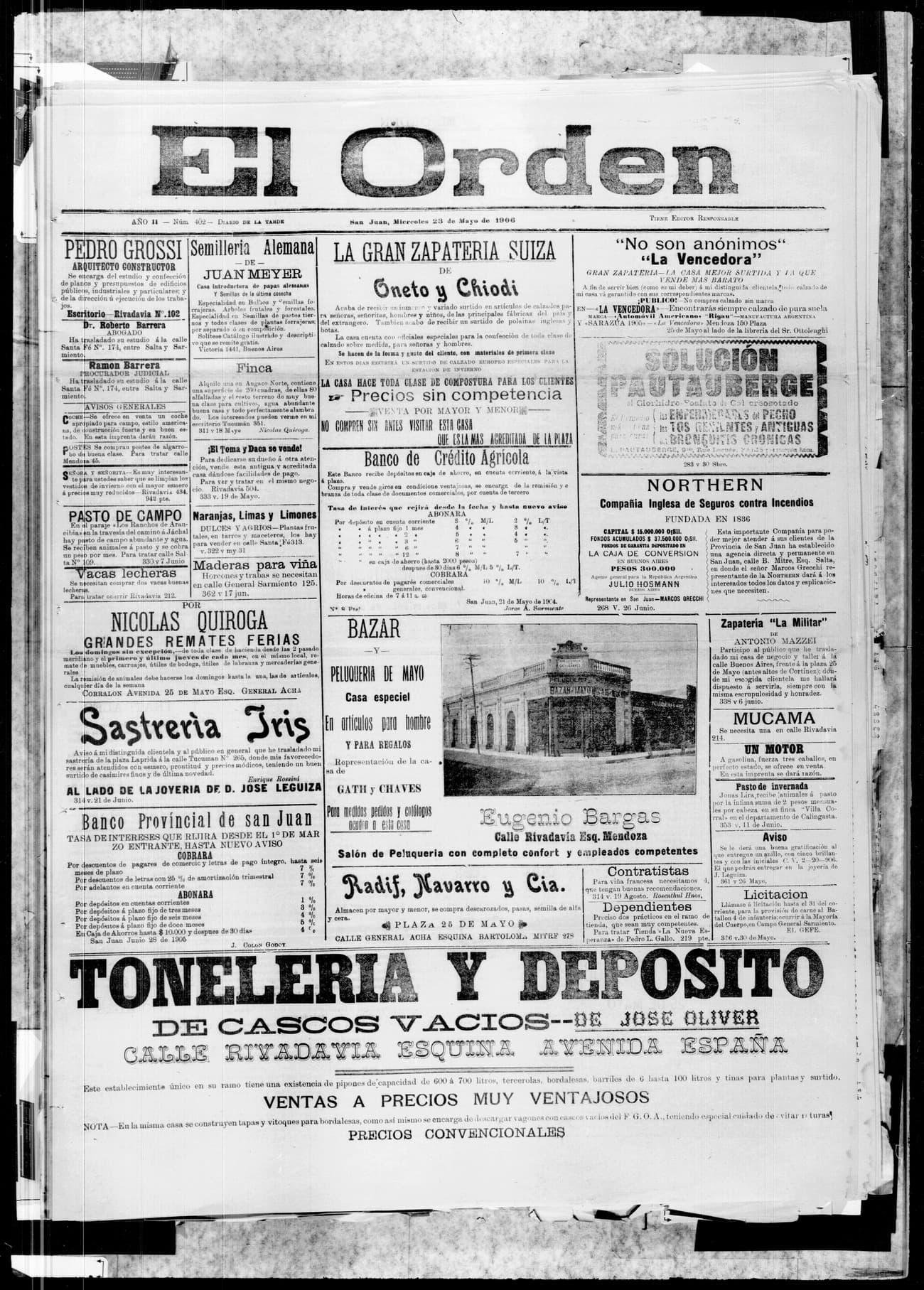 Portada · 23 de Mayo de 1906