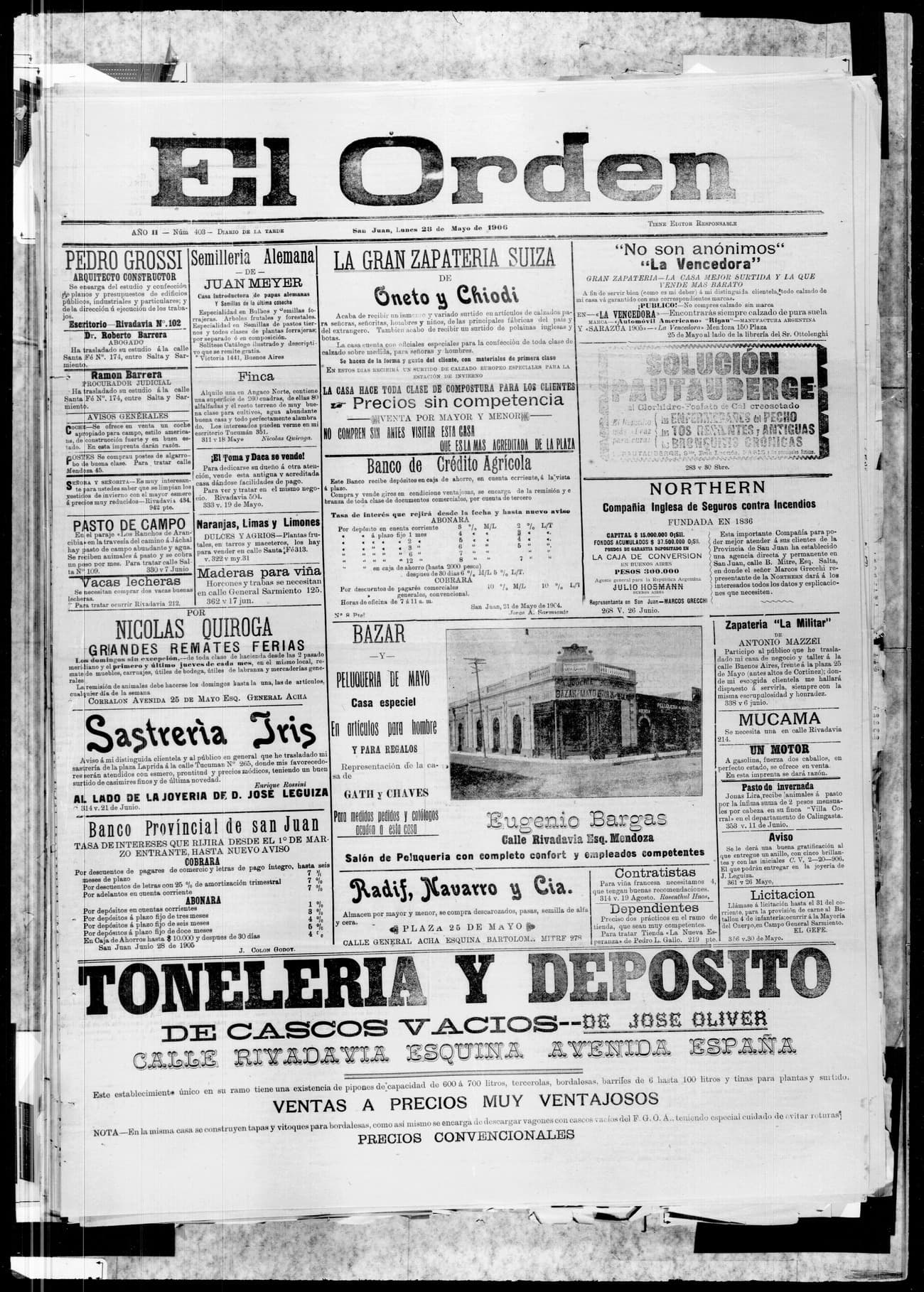 Portada · 28 de Mayo de 1906