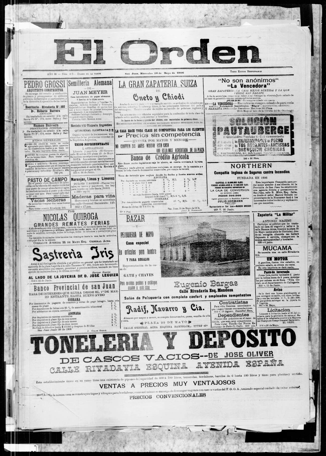 Portada · 30 de Mayo de 1906