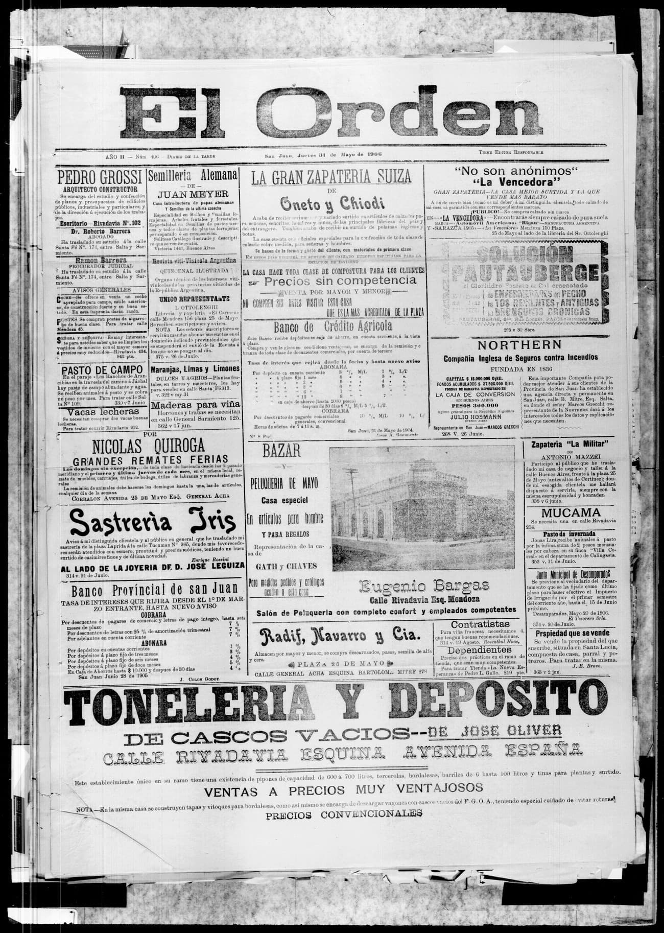 Portada · 31 de Mayo de 1906