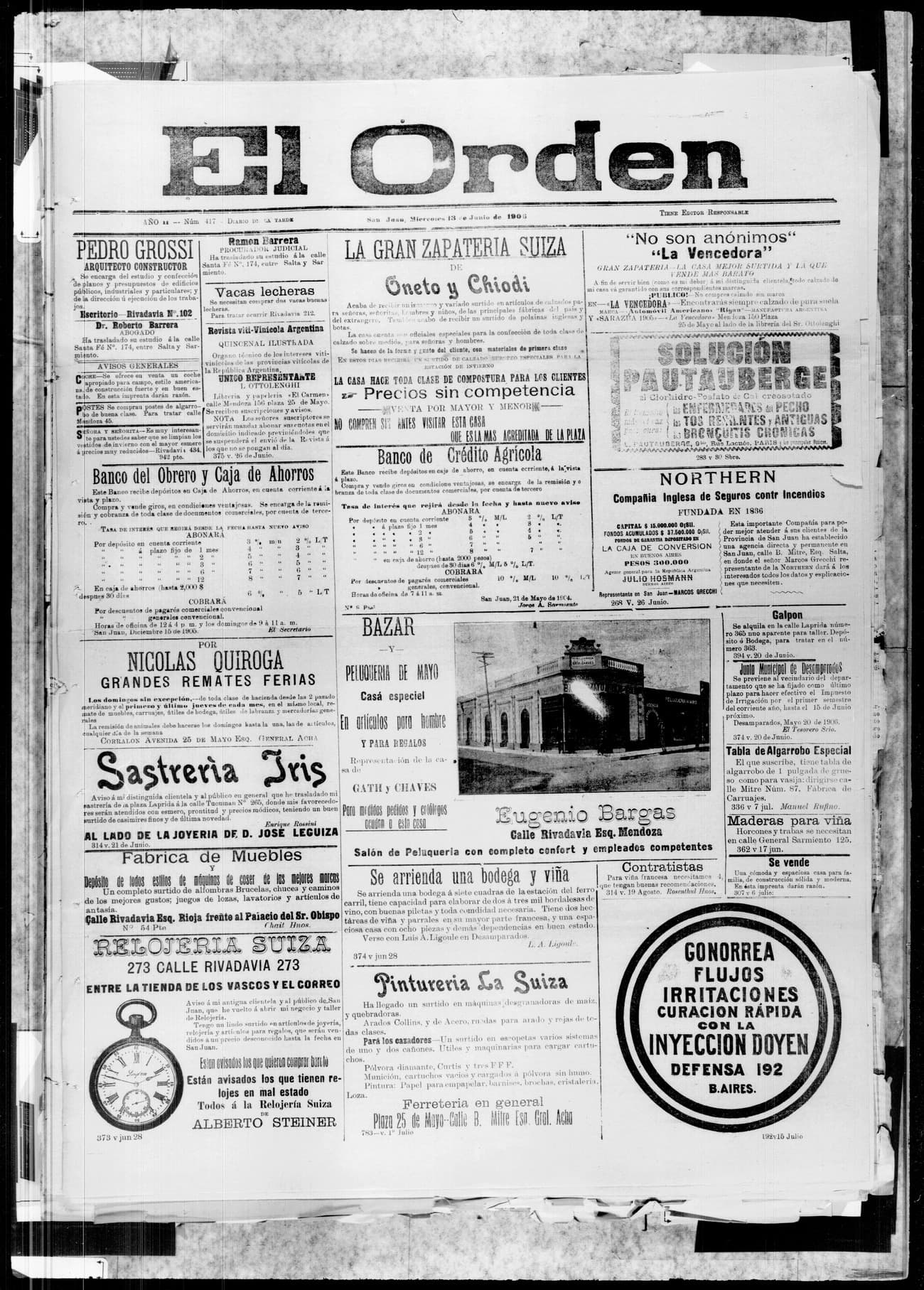Portada · 13 de Junio de 1906