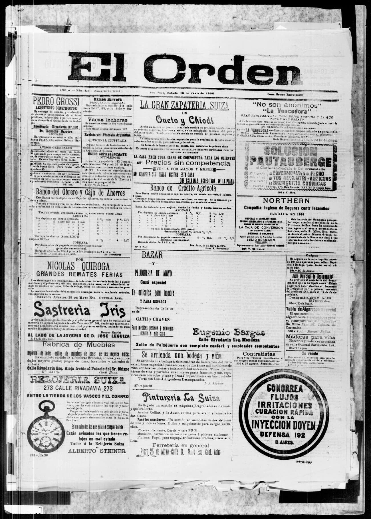 Portada · 16 de Junio de 1906