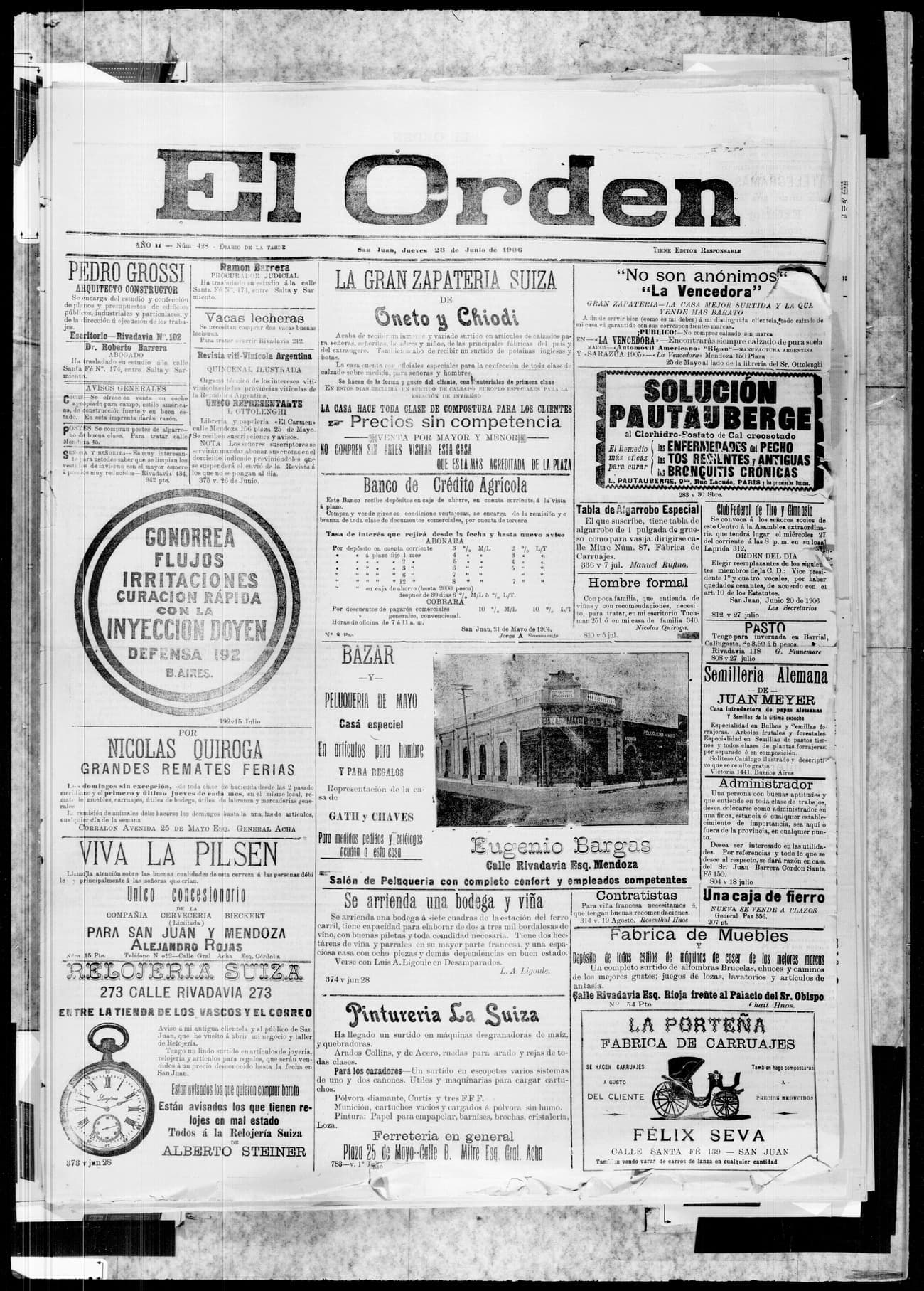 Portada · 28 de Junio de 1906