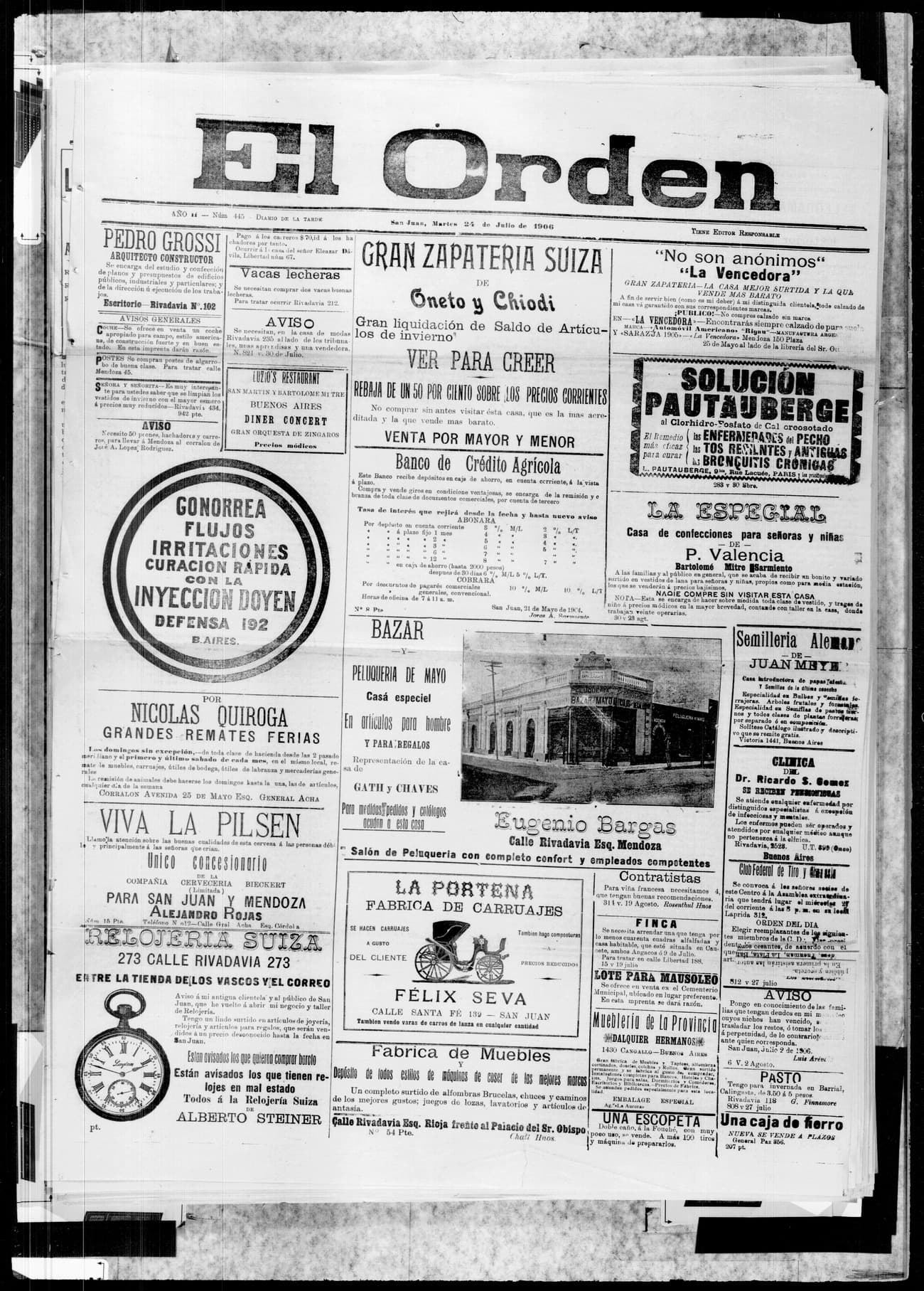Portada · 24 de Julio de 1906
