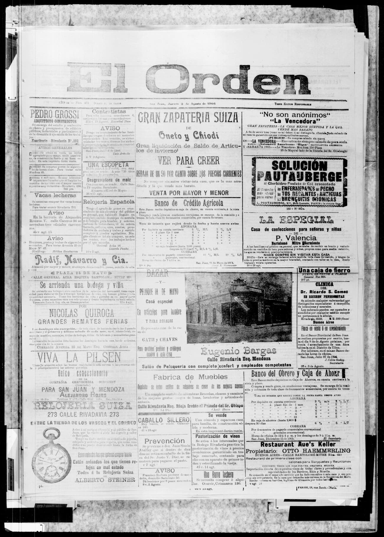 Portada · 2 de Agosto de 1906