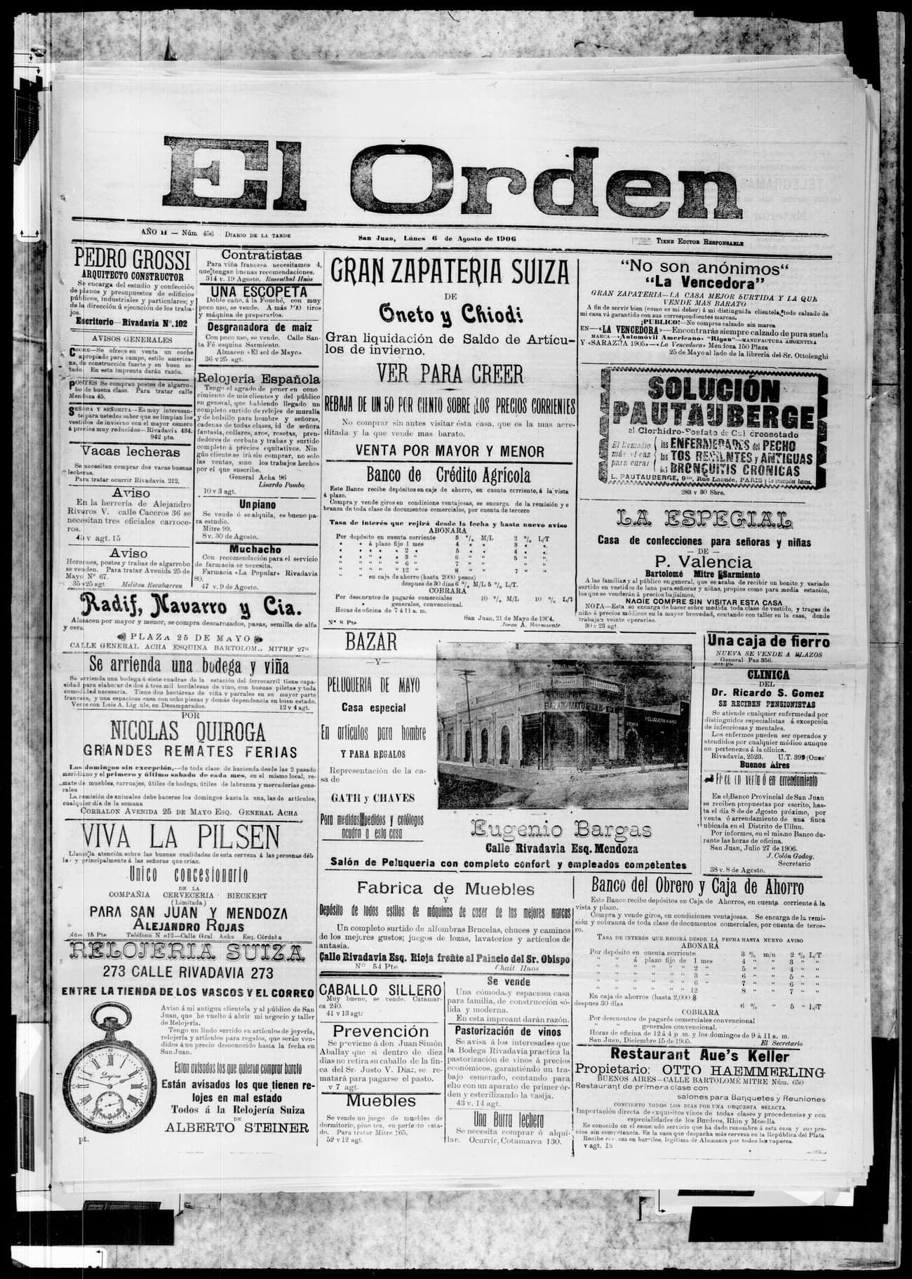 Portada · 6 de Agosto de 1906
