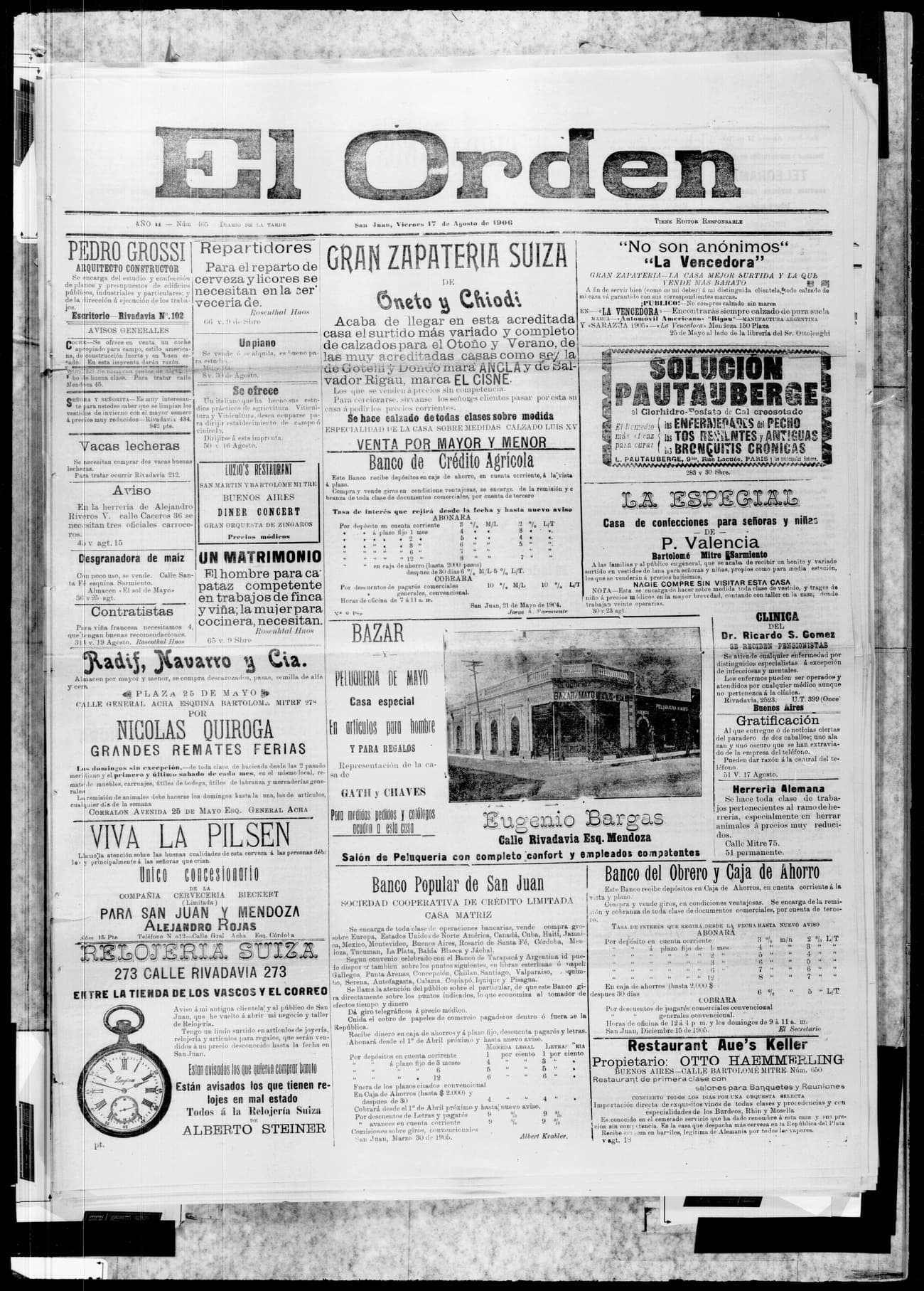 Portada · 17 de Agosto de 1906