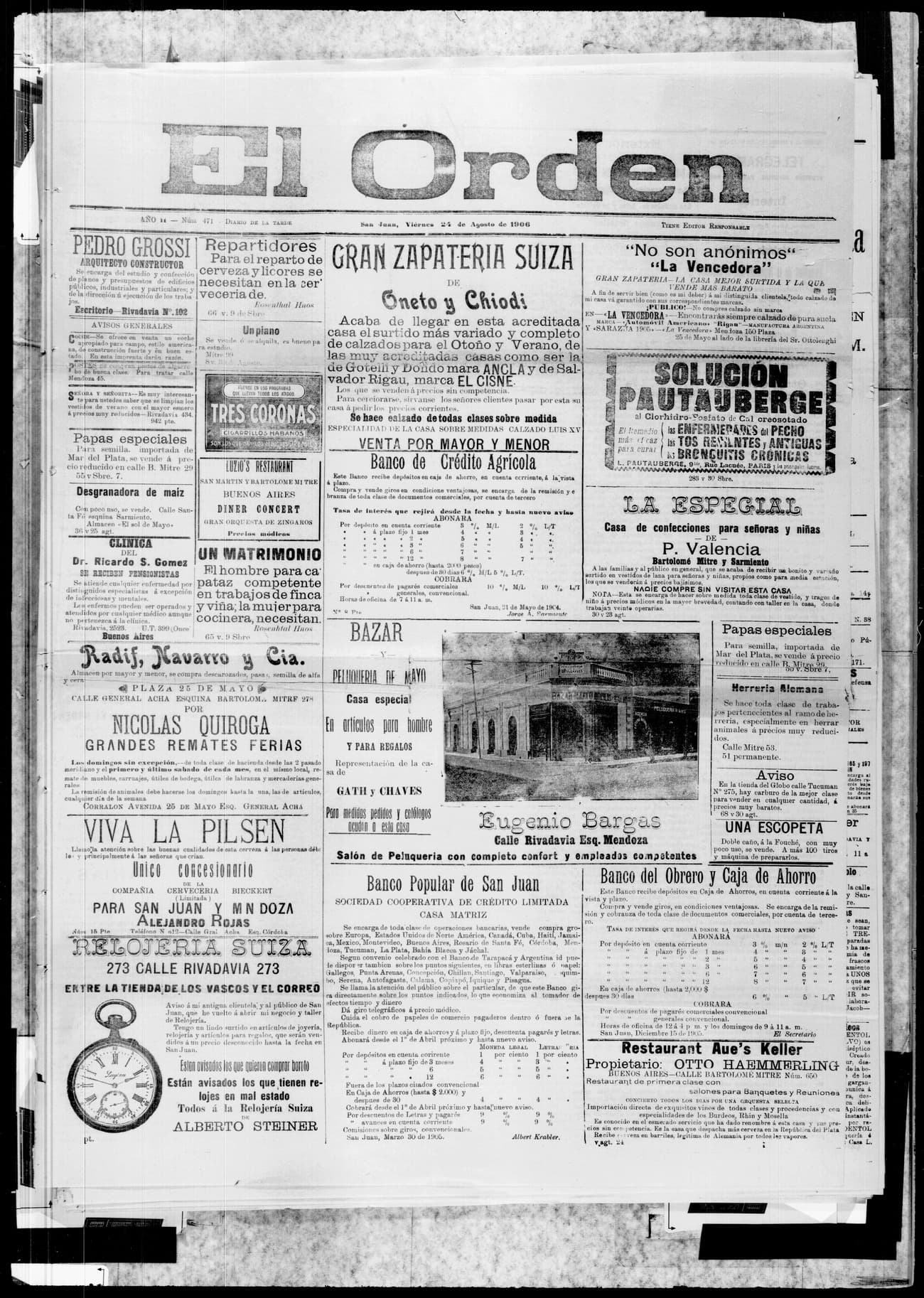Portada · 24 de Agosto de 1906
