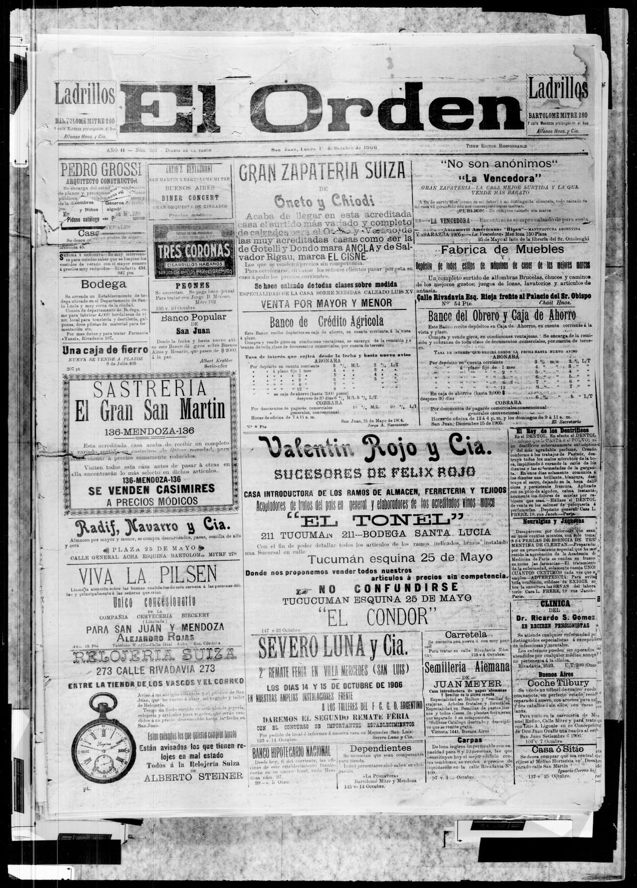 Portada · 1 de Octubre de 1906