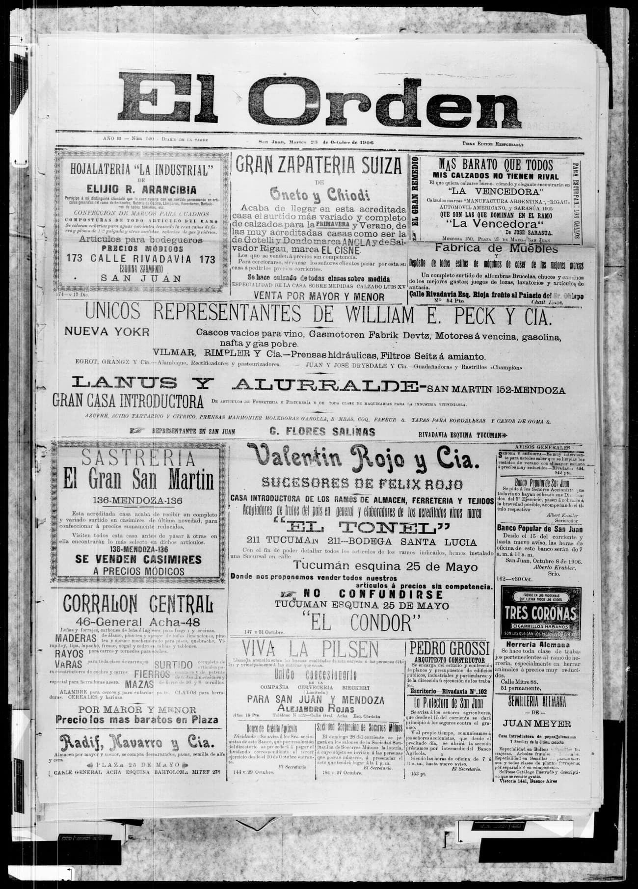 Portada · 23 de Octubre de 1906
