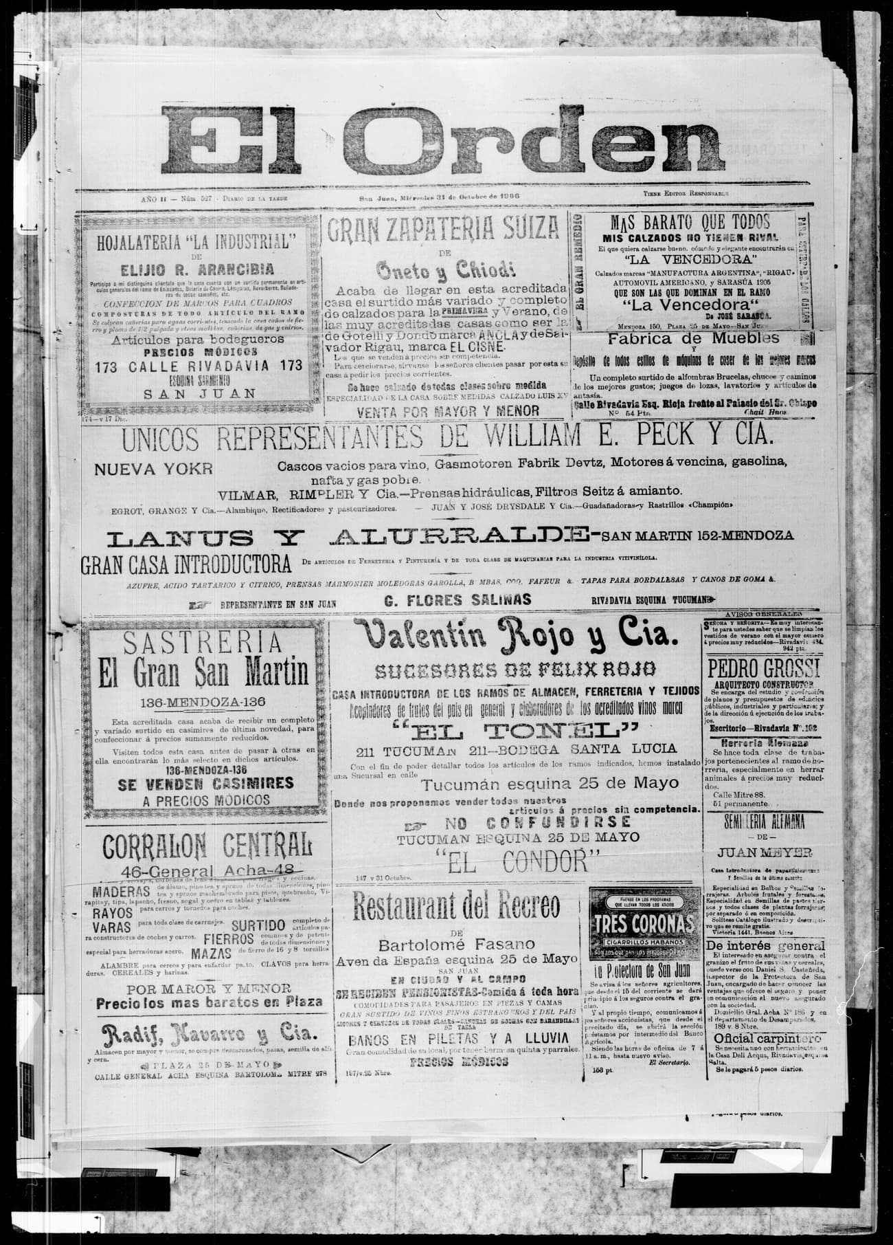 Portada · 31 de Octubre de 1906