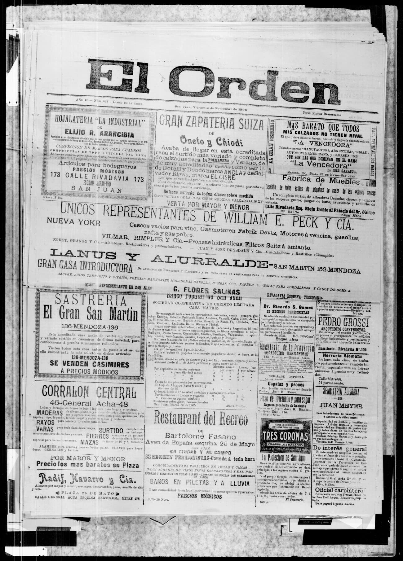 Portada · 2 de Noviembre de 1906