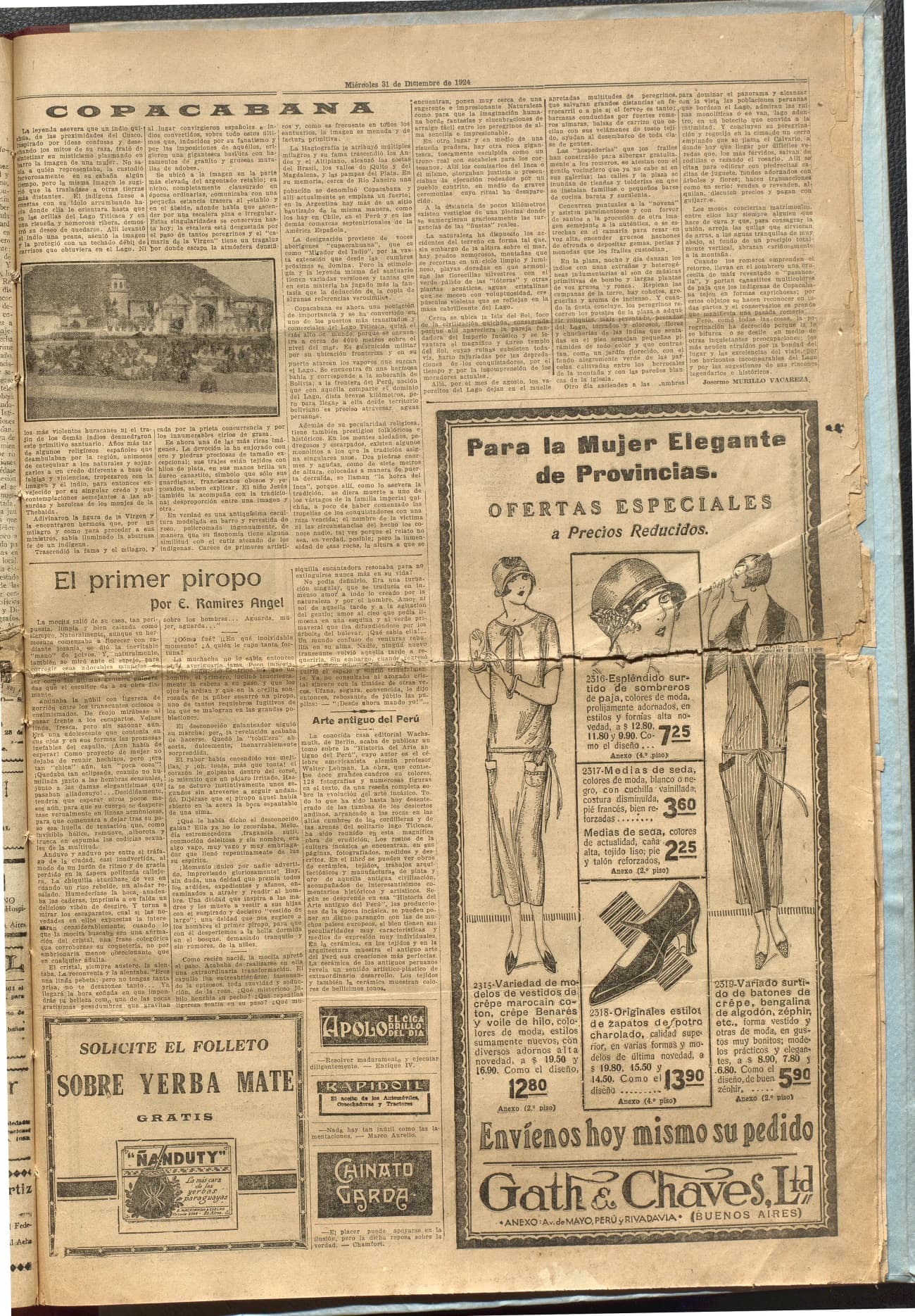 Portada · Diario Debates del 31 de diciembre de 1924