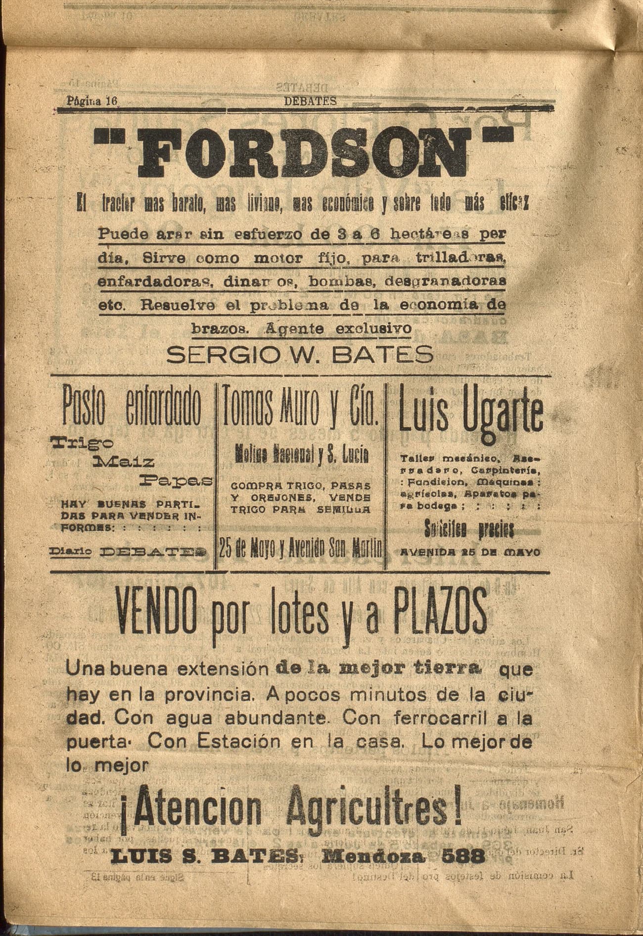 Portada · Diario Debates del 12 de junio de 1919