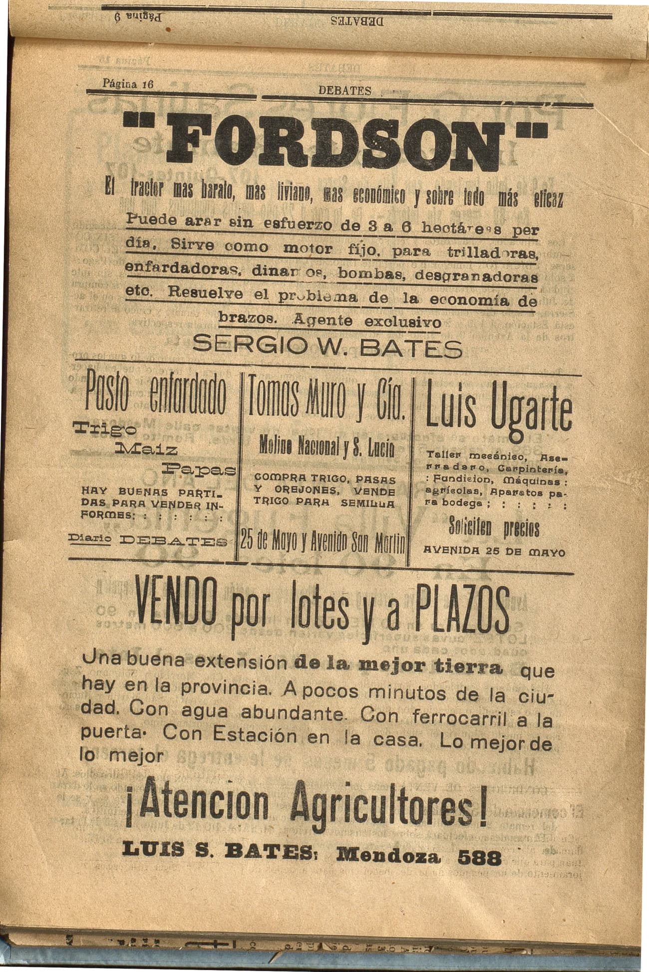Portada · Diario Debates del 23 de junio de 1919