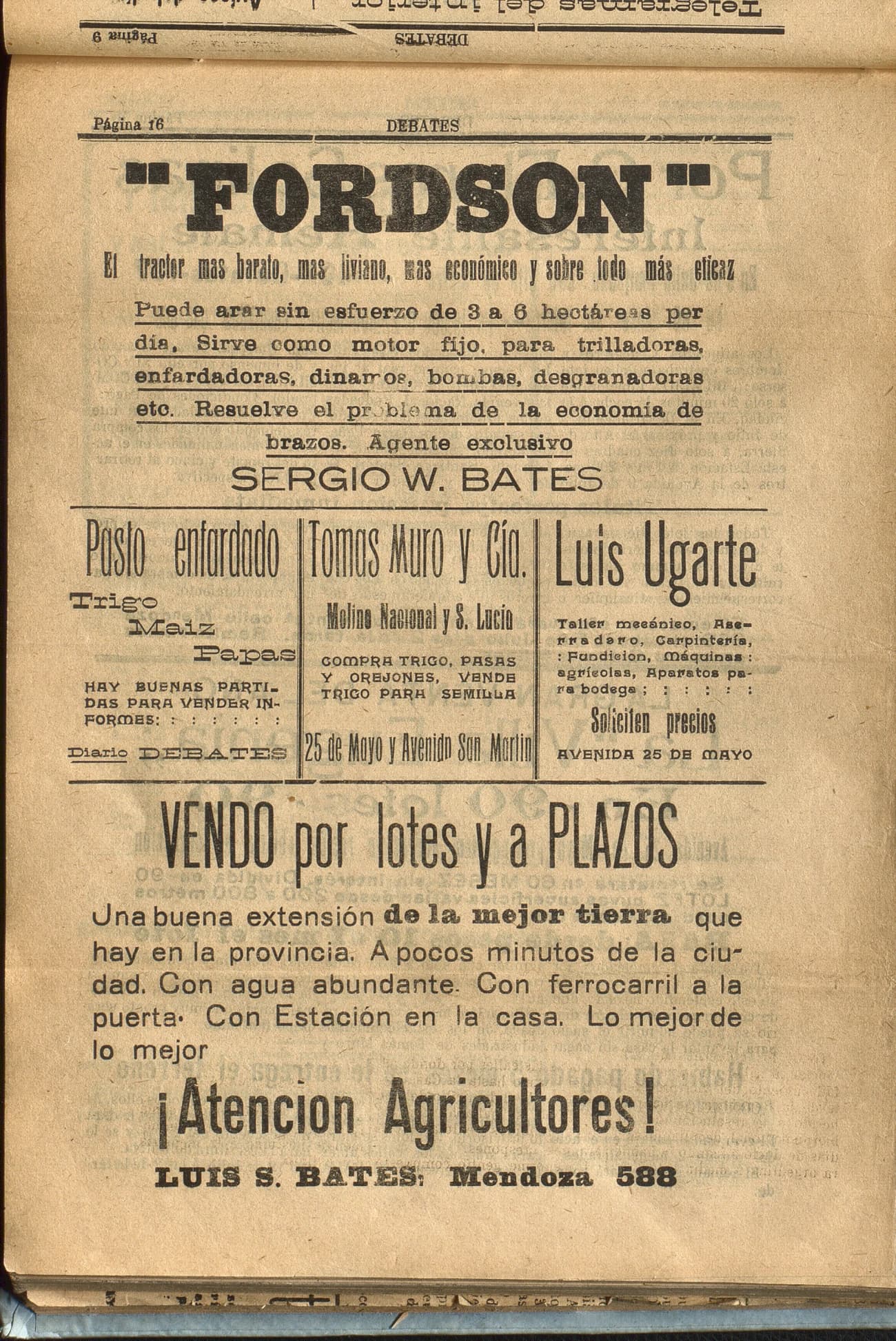 Portada · Diario Debates del 26 de junio de 1919