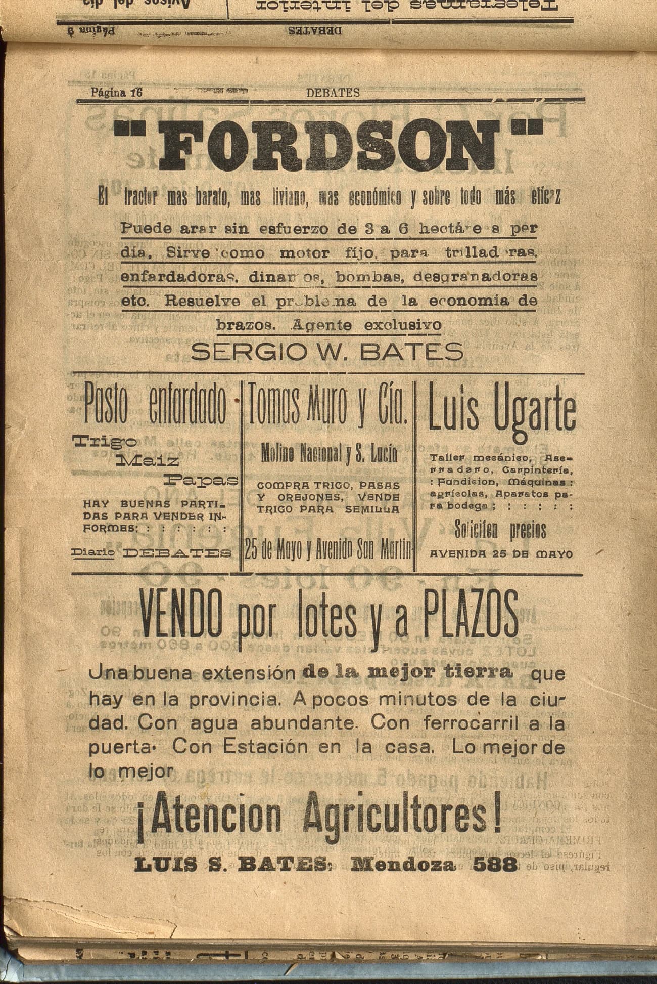 Portada · Diario Debates del 28 de junio de 1919
