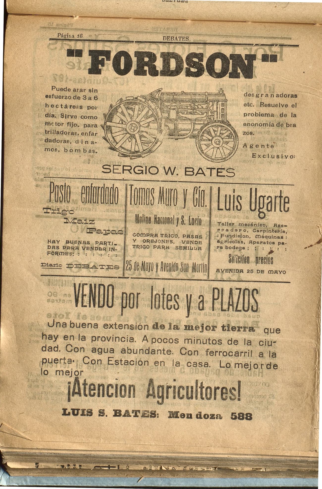 Portada · Diario Debates del 4 de julio de 1919