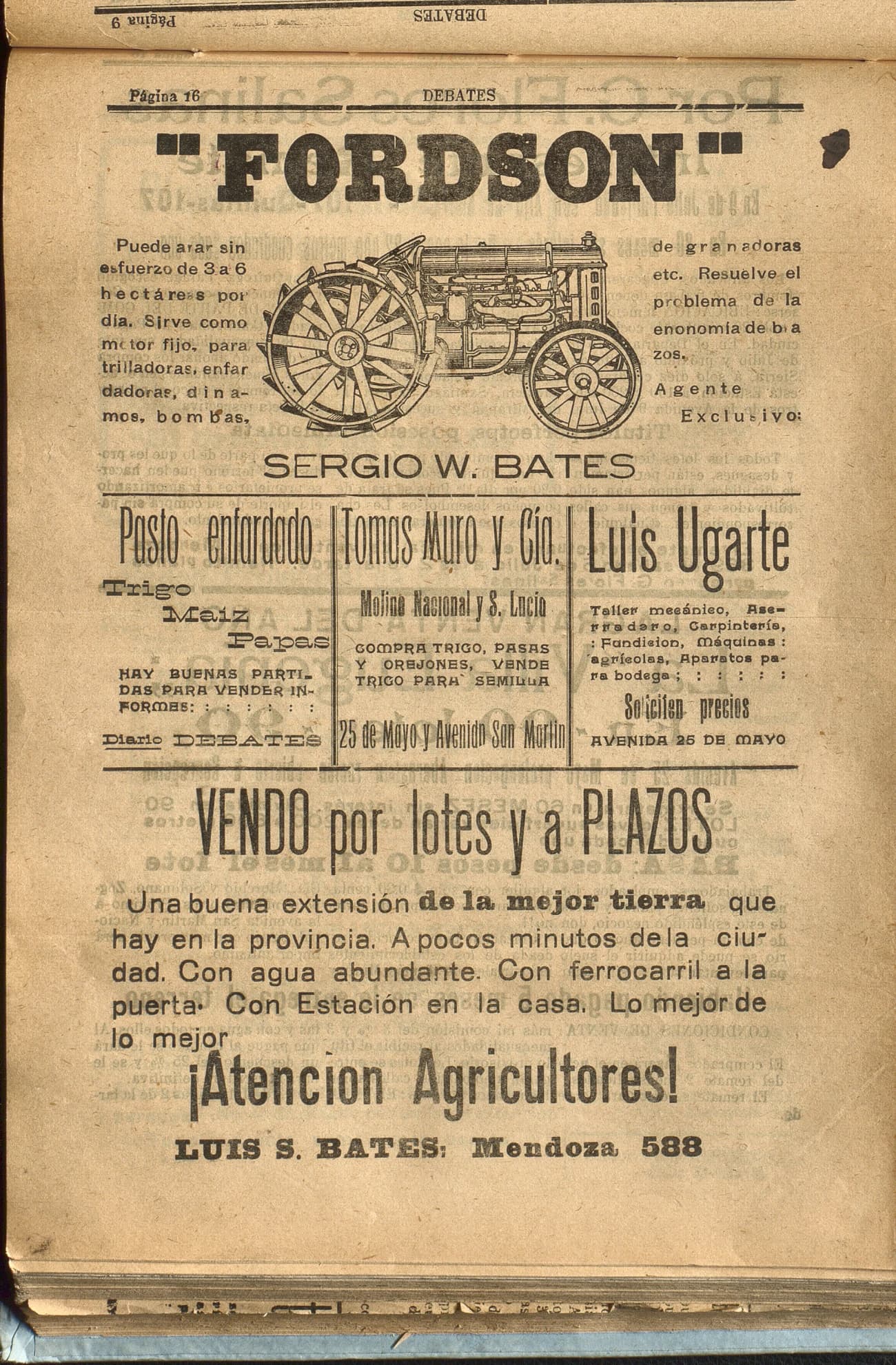 Portada · Diario Debates del 7 de julio de 1919