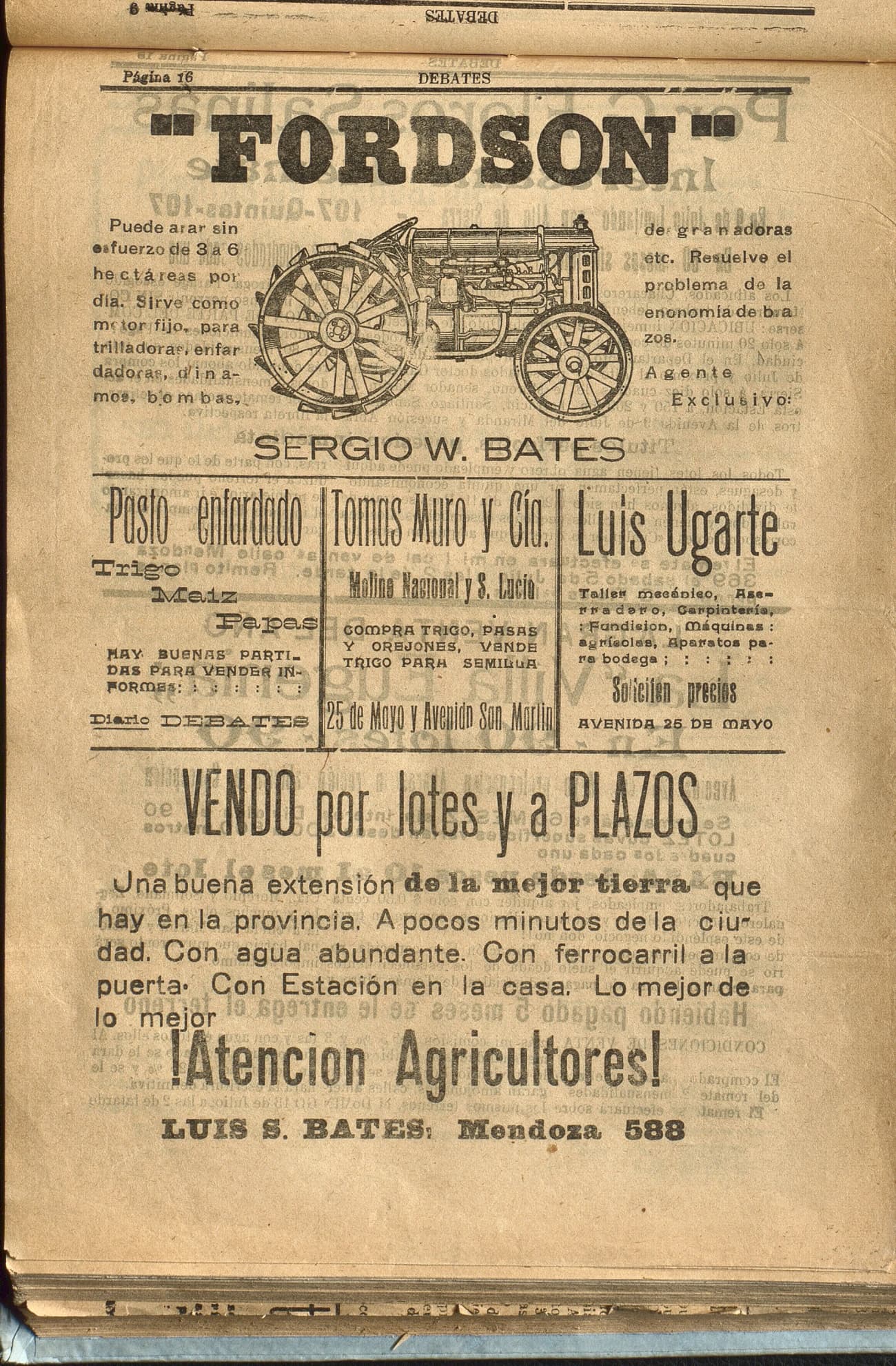 Portada · Diario Debates del 10 de julio de 1919