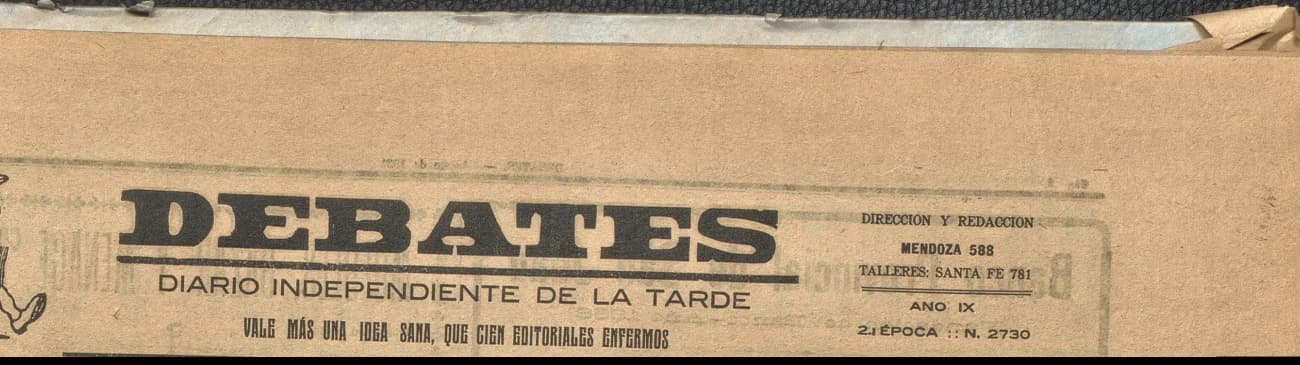 Portada · Diario Debates del 29 de agosto de 1921