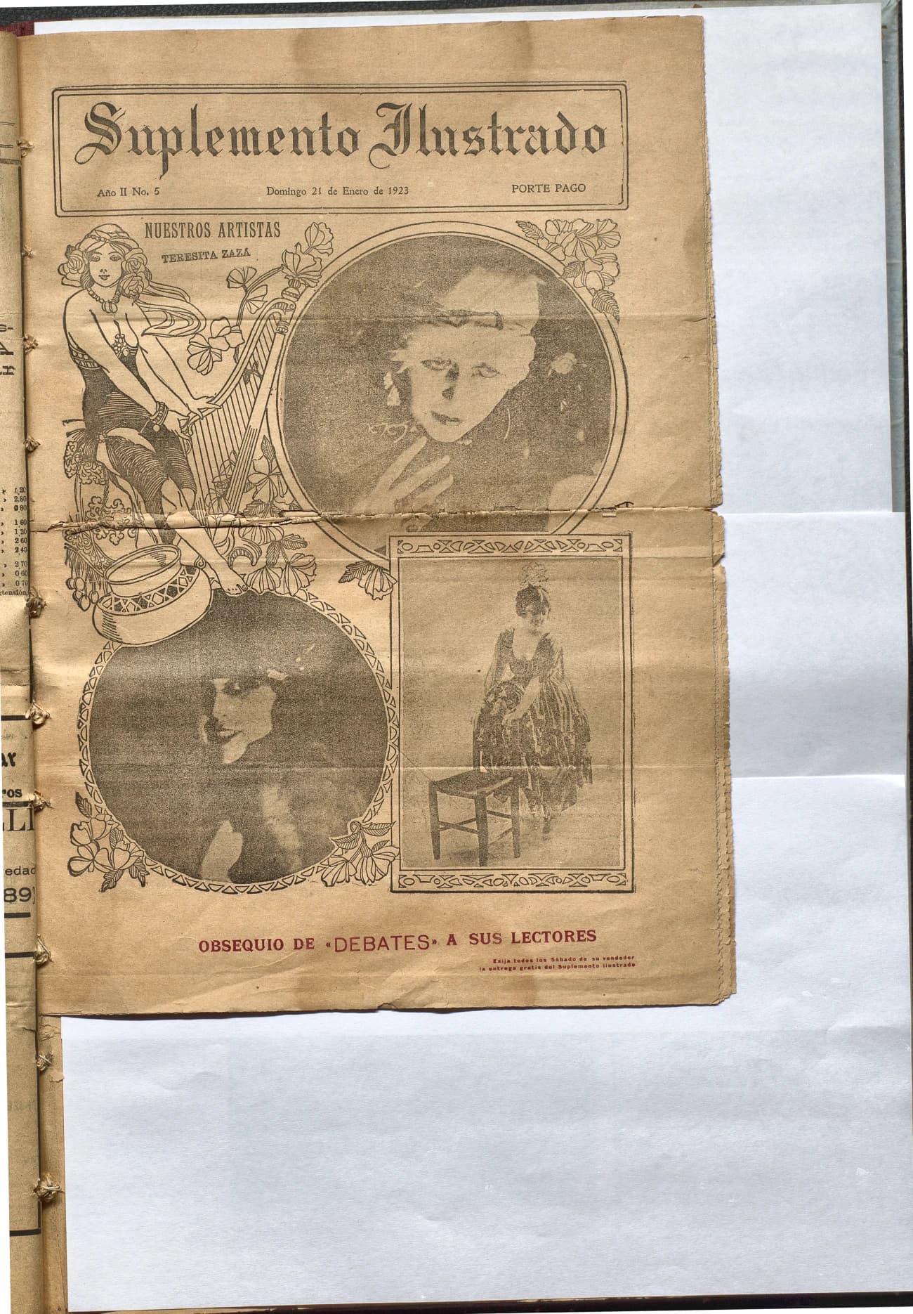 Portada · Diario Debates del 21 de enero de 1923