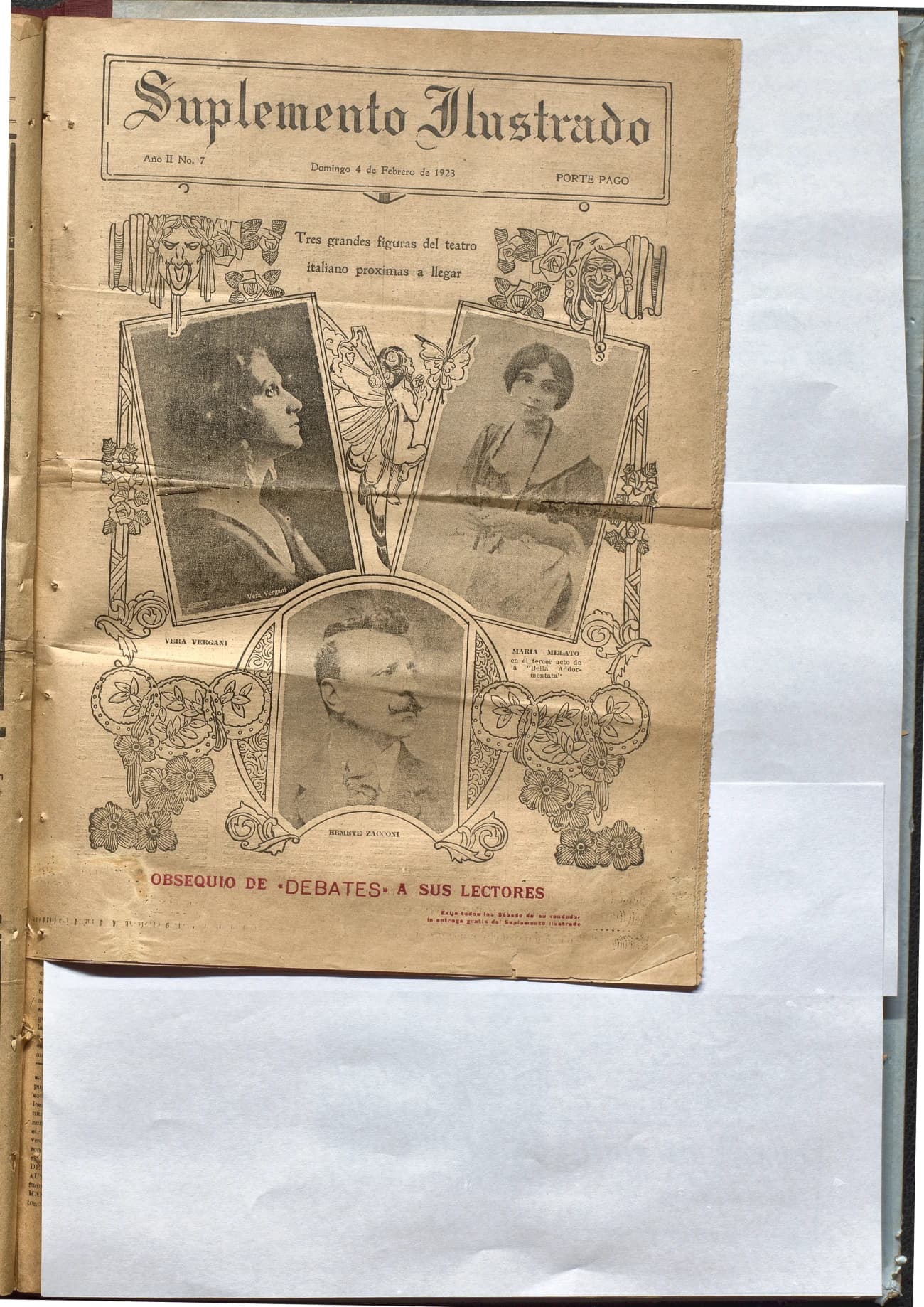 Portada · Diario Debates del 4 de febrero de 1923