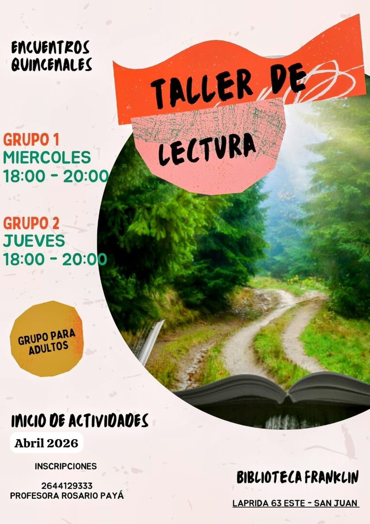 Taller de Lectura · Grupo 1 (Miércoles)