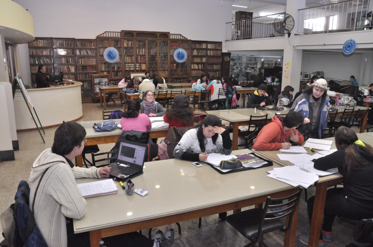 Los usuarios de la Biblioteca Franklin