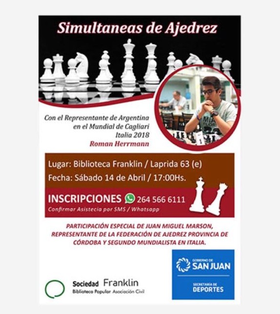 Simultáneas de ajedrez