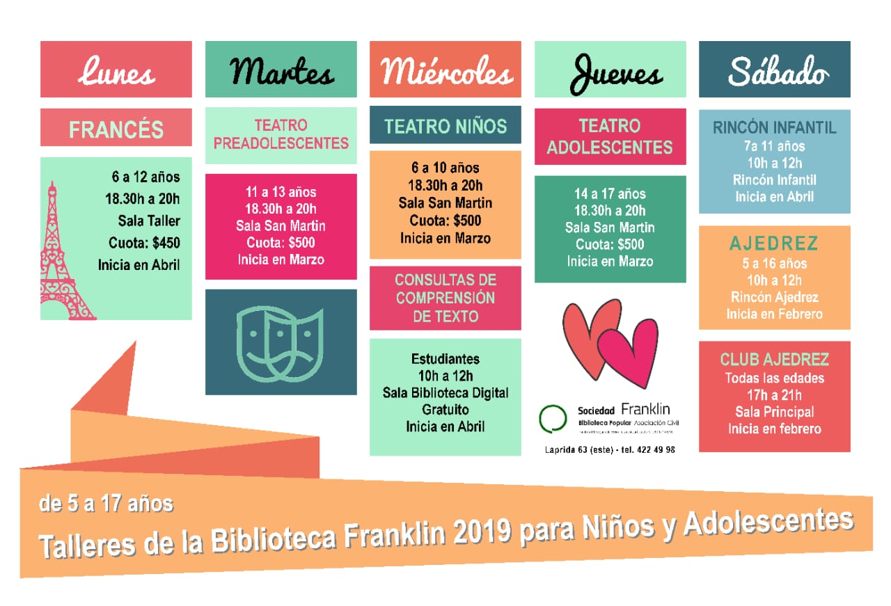 Talleres para niños y adolescentes