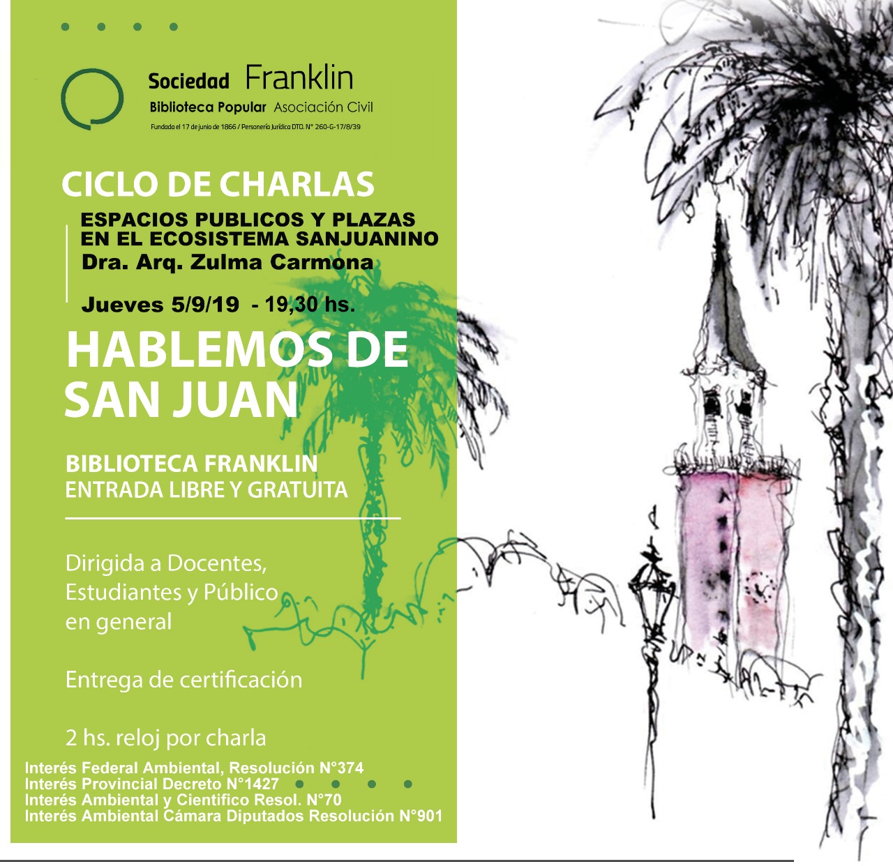 Espacios públicos y plazas en el ecosistema sanjuanino